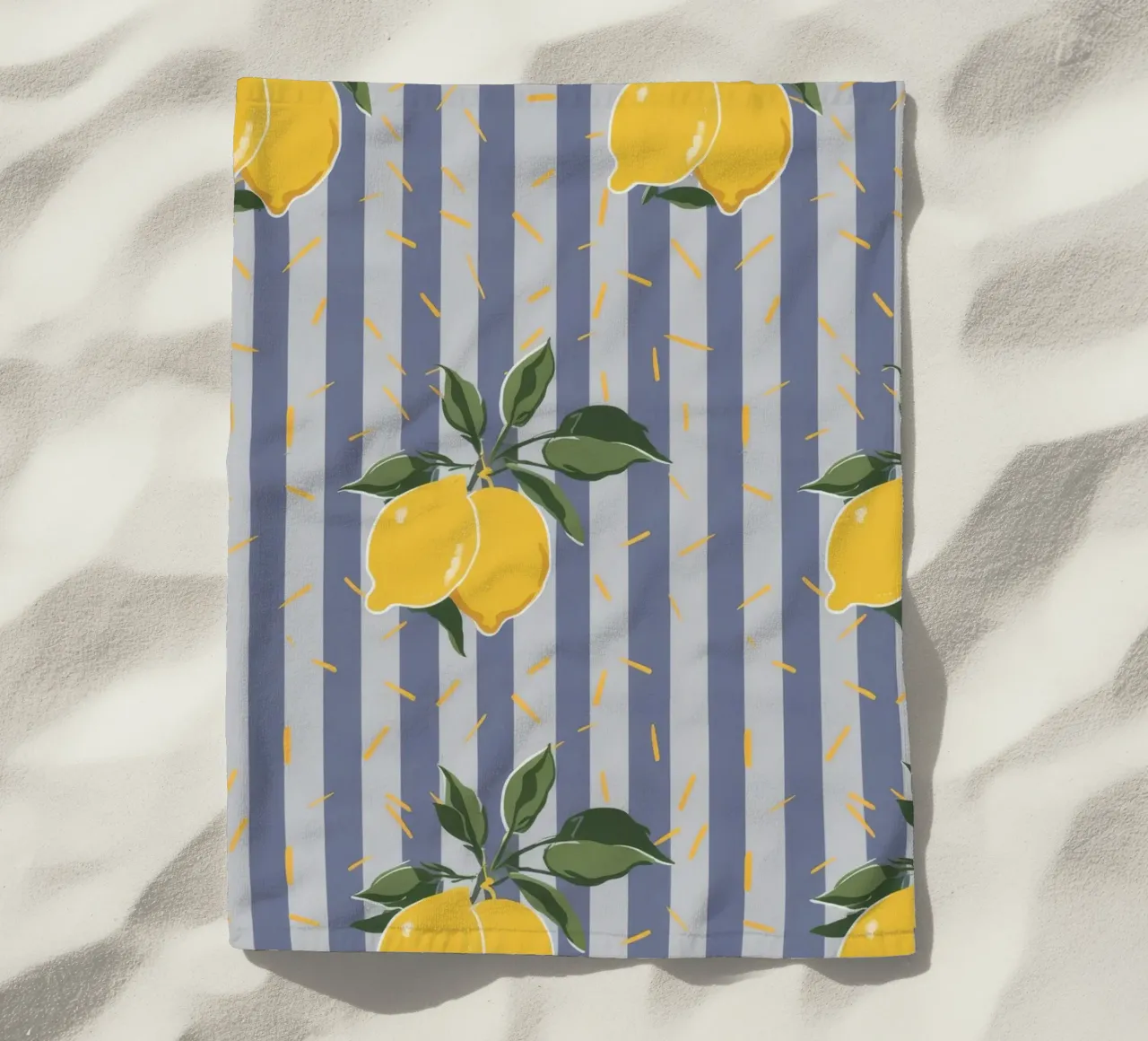 Striscia di rami di limone telo mare da Muse Artworks