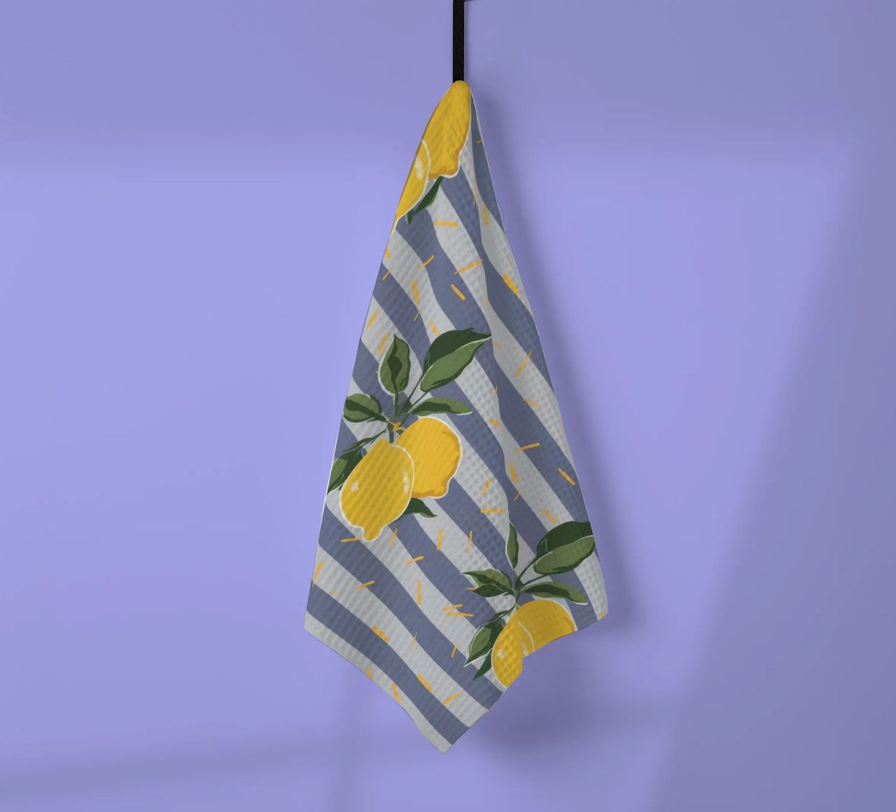 Striscia di rami di limone canovaccio da cucina da Muse Artworks