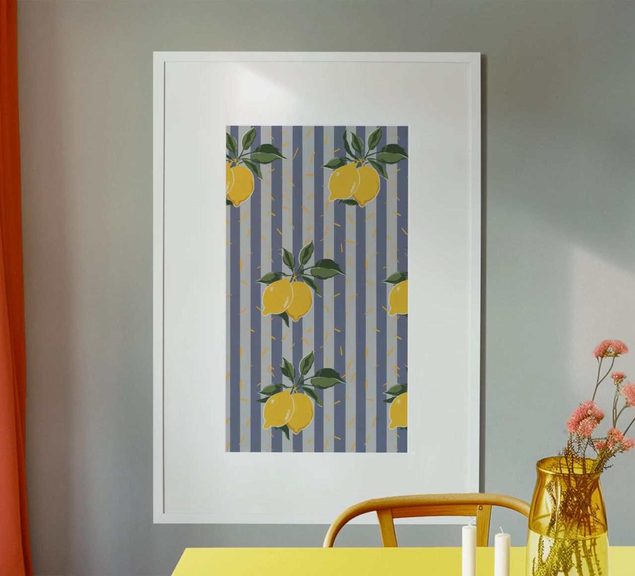 Striscia di rami di limone carta hahnemühle da Muse Artworks