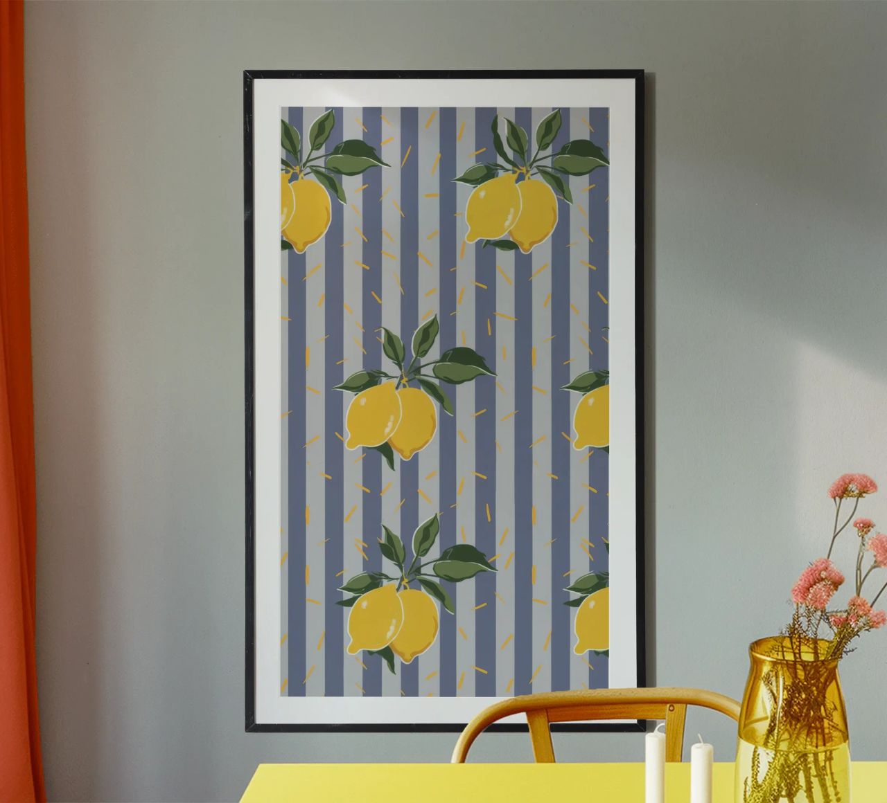 Striscia di rami di limone carta hahnemühle da Muse Artworks