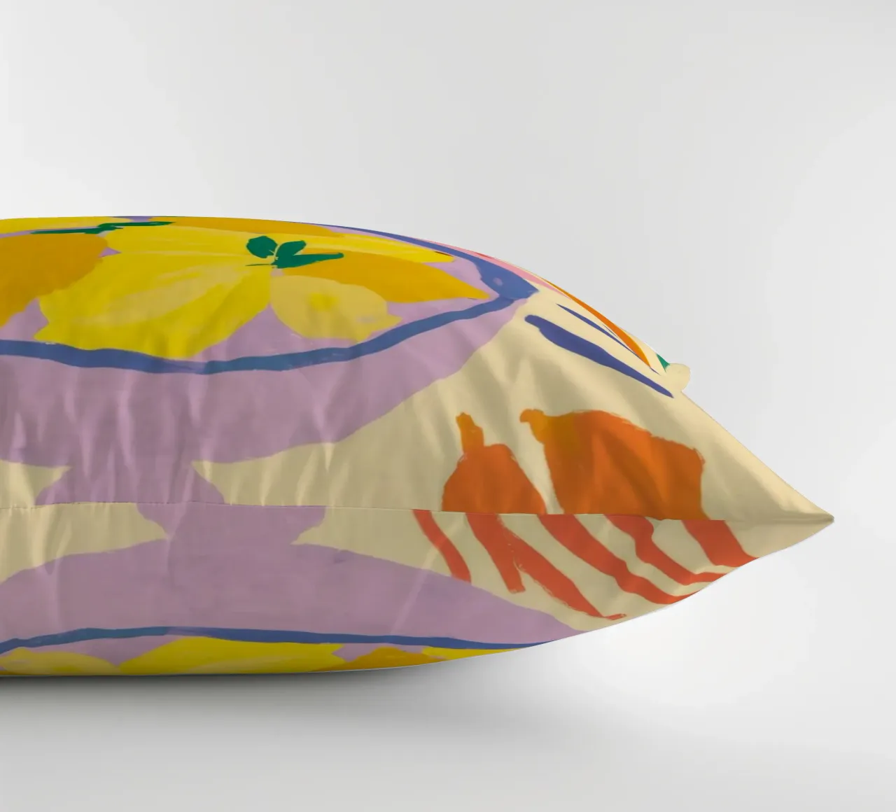 Orange and Pear Stillness decorative cushion by Haven Fantasy