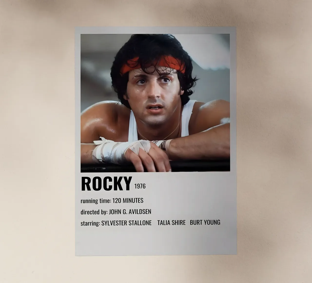 ROCKY 1976 pellicola backlit da MVFminimalist
