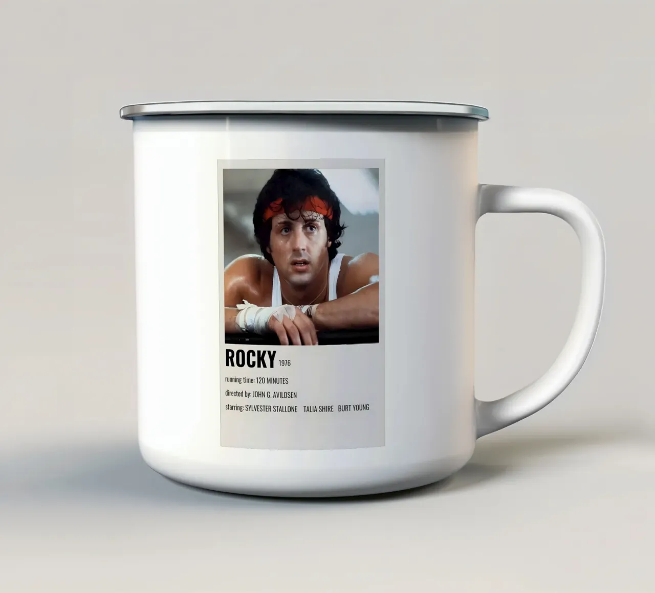 ROCKY 1976 tazza in smalto da MVFminimalist