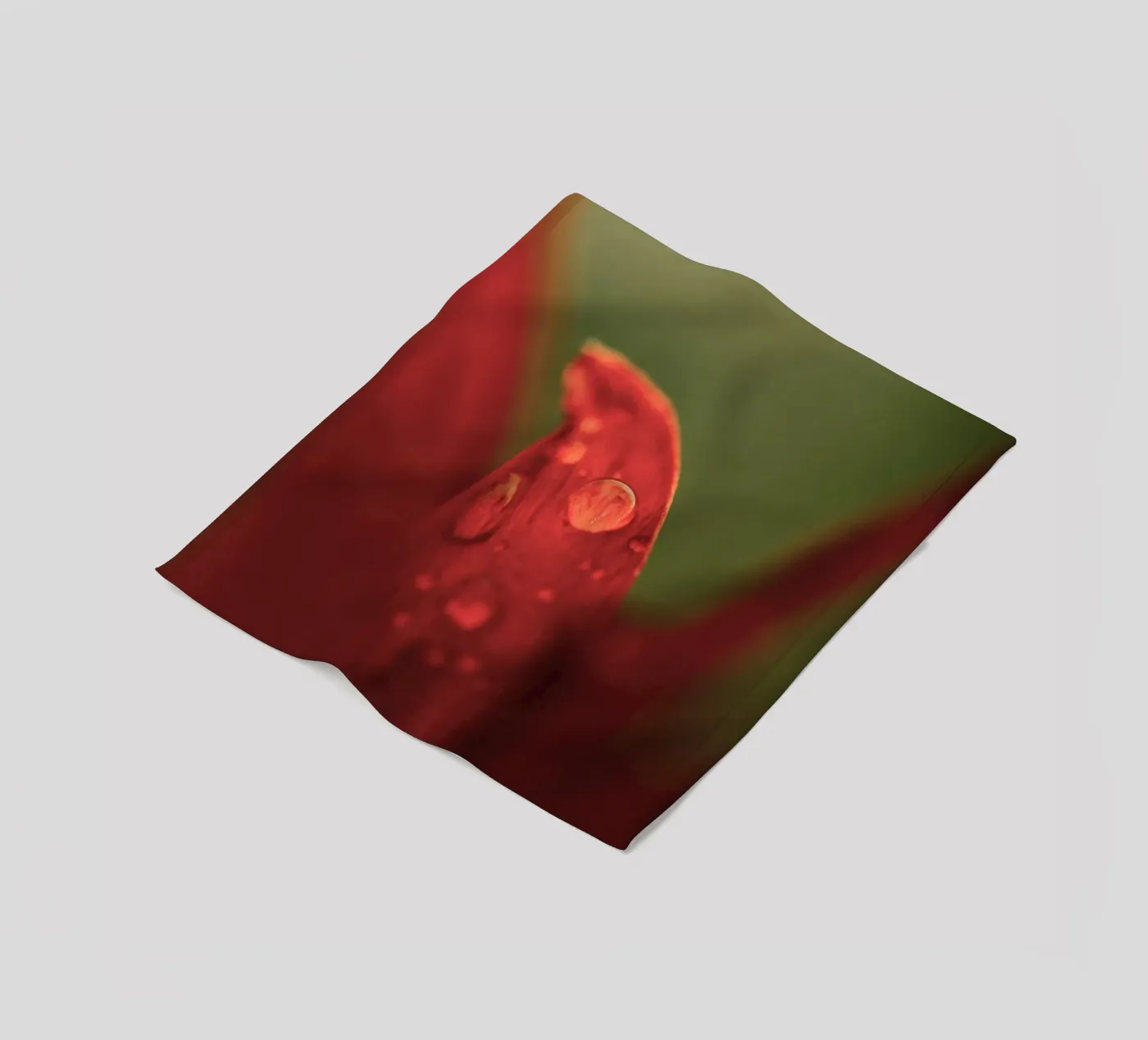 water droplets petal fleece blanket by Earthly Visions