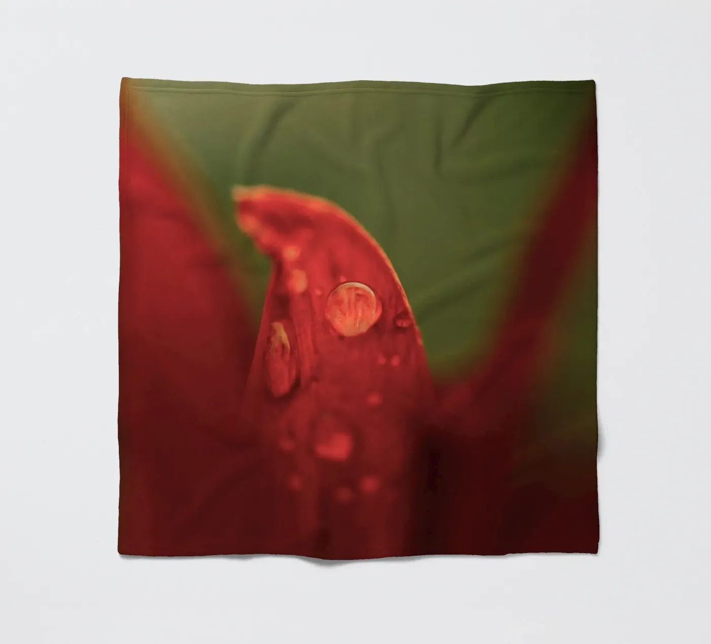 water droplets petal fleece blanket by Earthly Visions