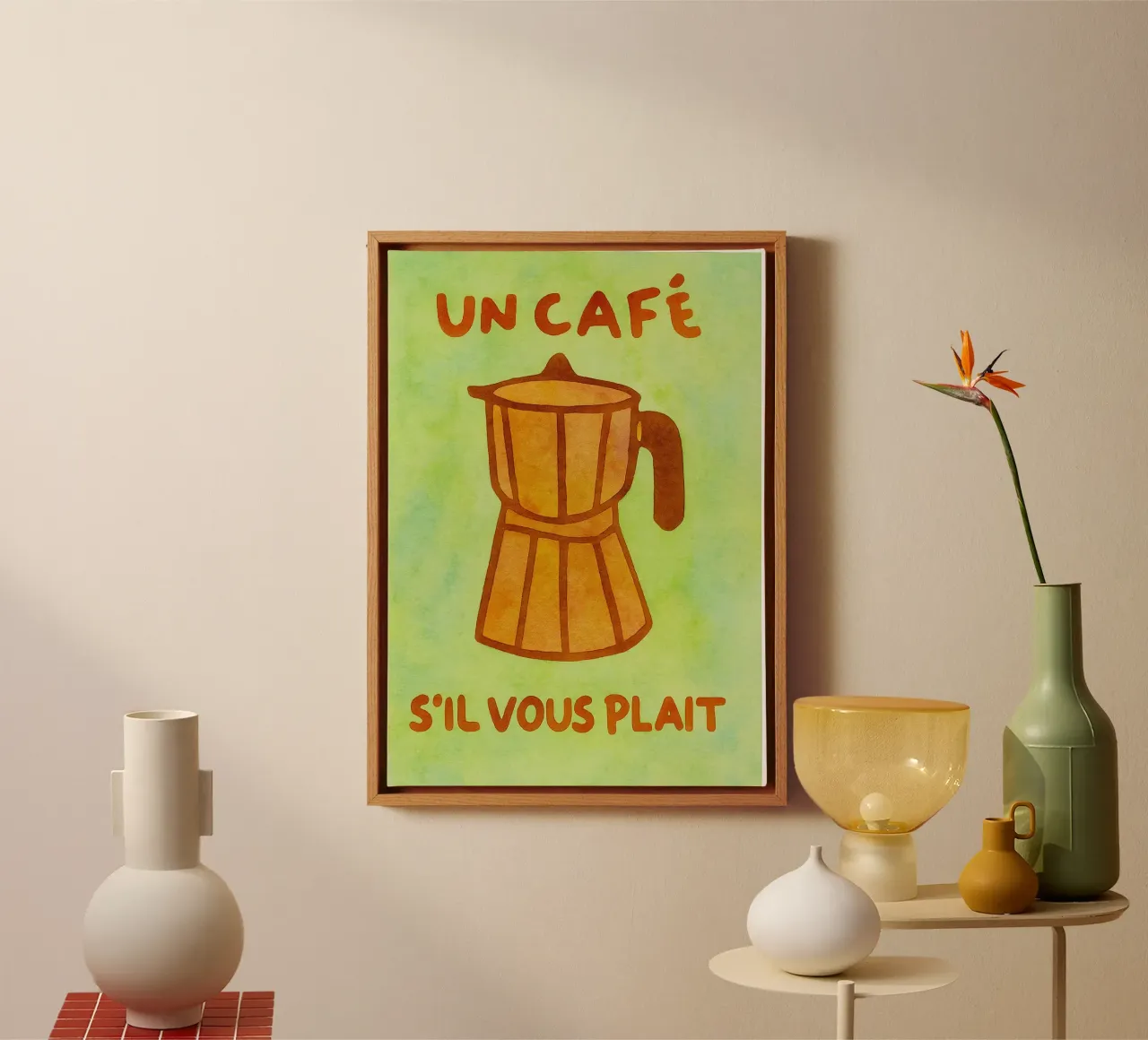 oncafe zijden vlecht canvas met Baklijst van onelove