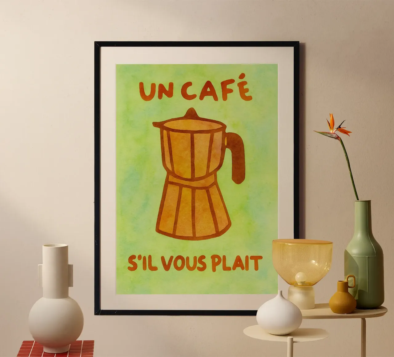 treccia di seta senza caffè poster da onelove