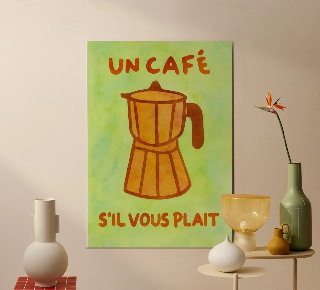treccia di seta senza caffè poster da onelove