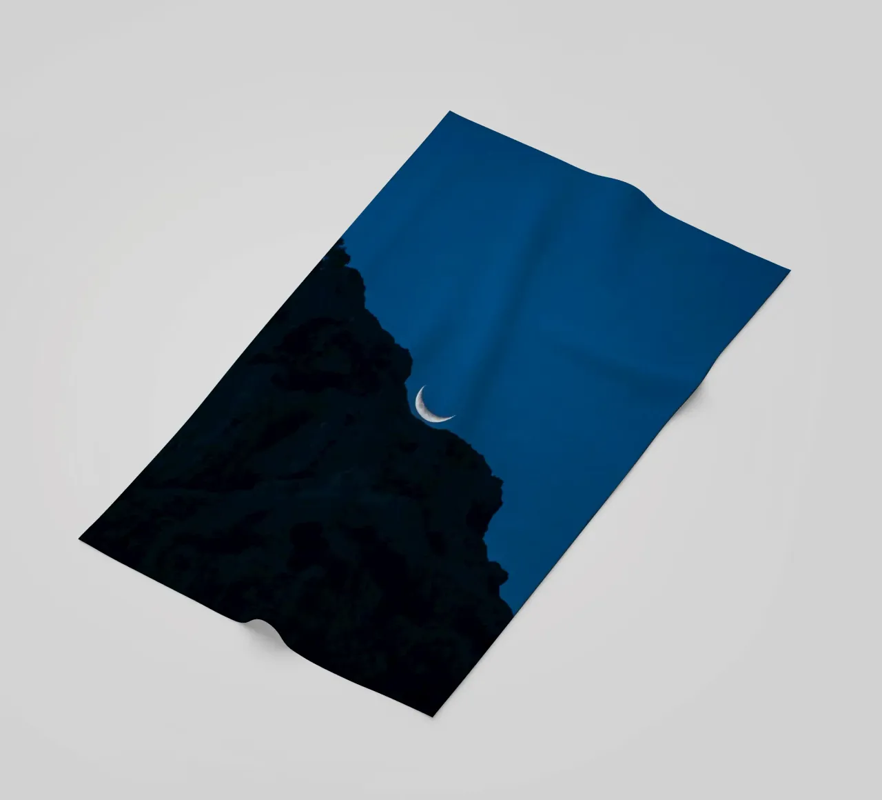 crescent moon night sky beach towel by Earthly Visions