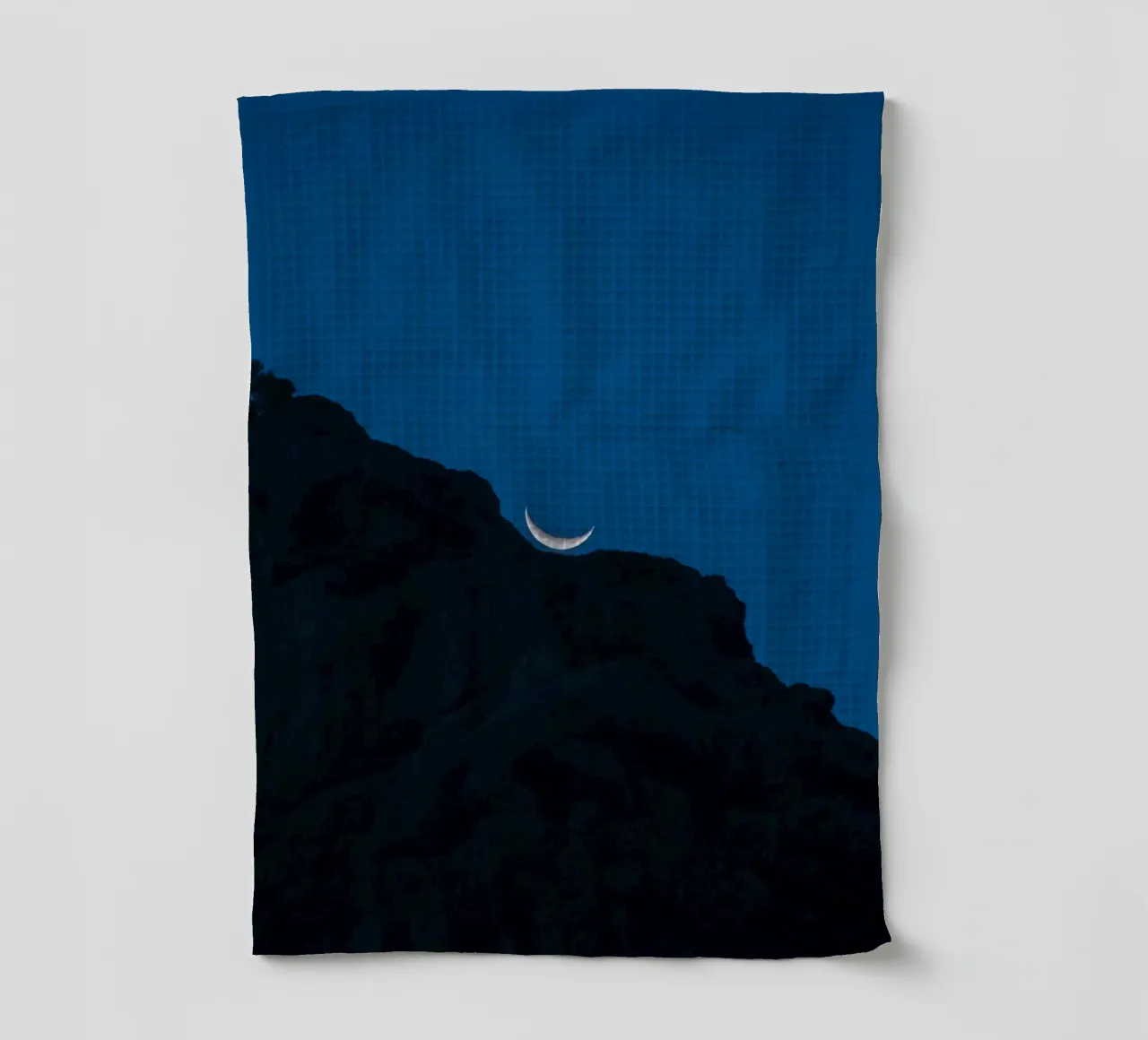 croissant de lune ciel nocturne torchon de Earthly Visions