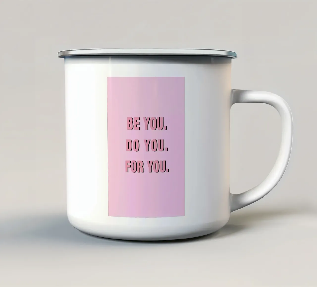 Be You Do You For You Pink tazza in smalto da Vasare Nar