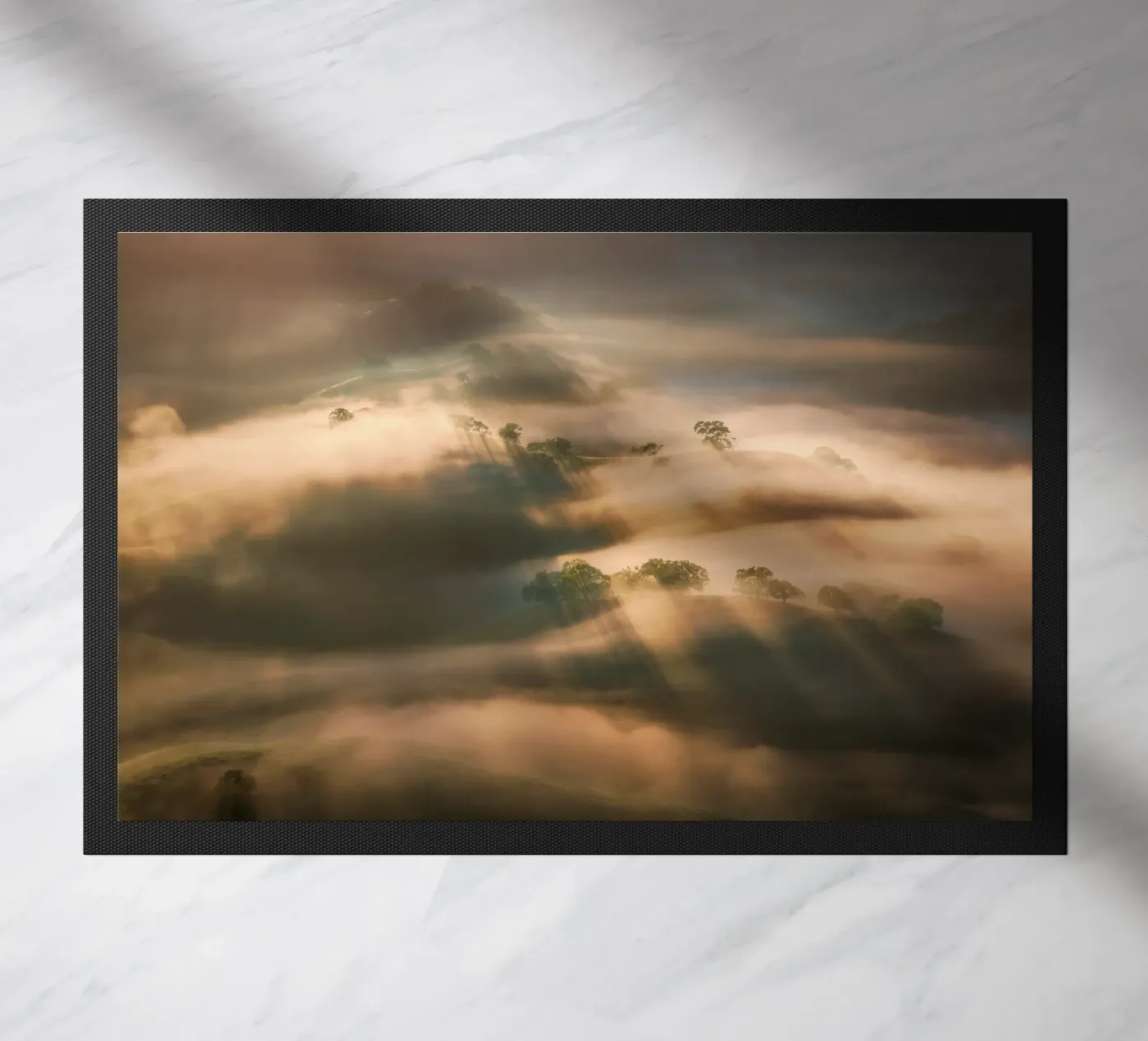 clouds hills doormat by Earthly Visions