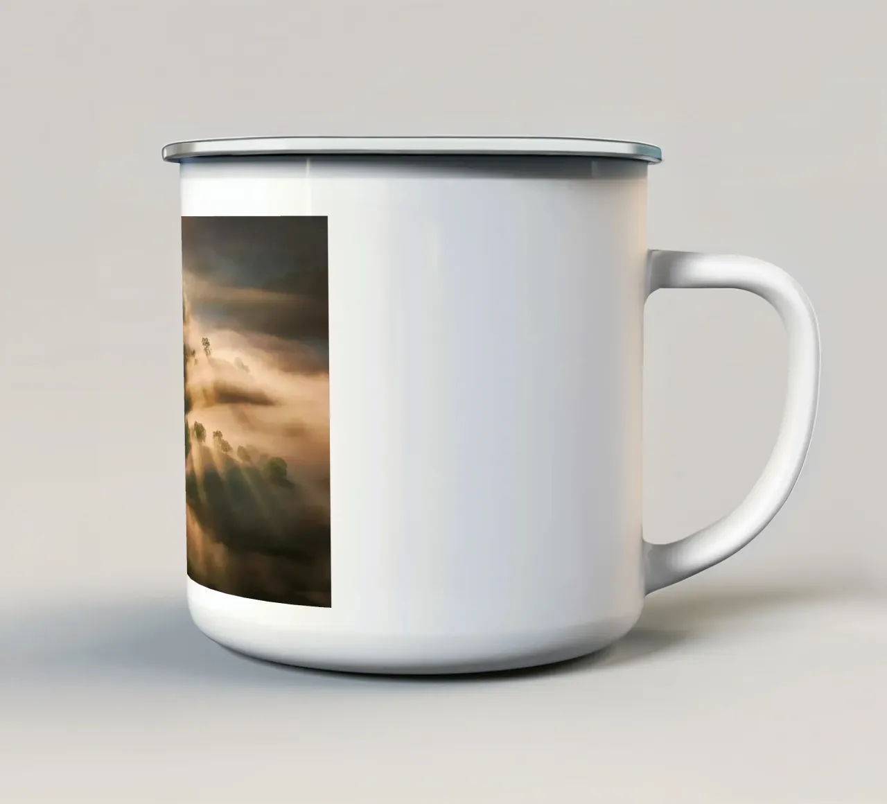 nuvole colline tazza in smalto da Earthly Visions