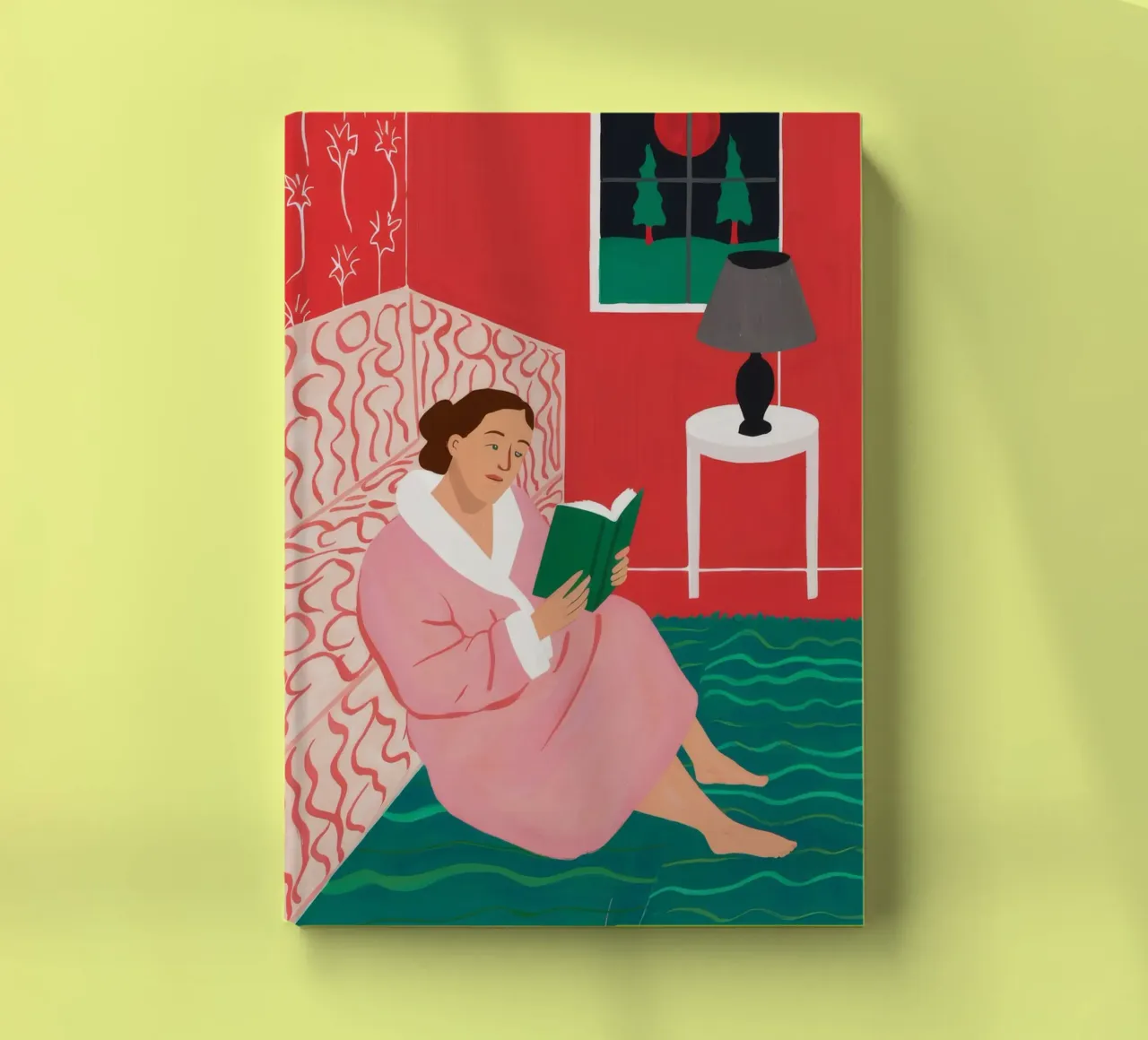 Reading by Lamplight notebook by Haven Fantasy