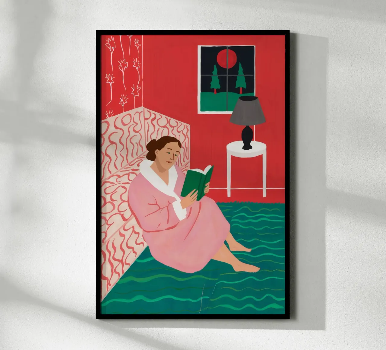 Lectura a la luz de las lámparas poster de Haven Fantasy