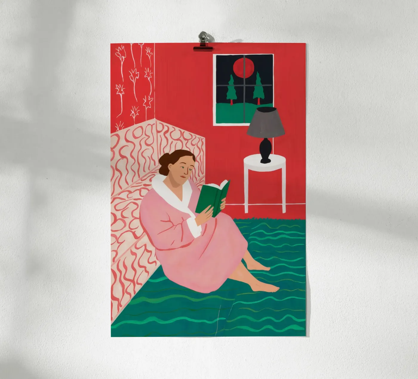 Reading by Lamplight poster by Haven Fantasy