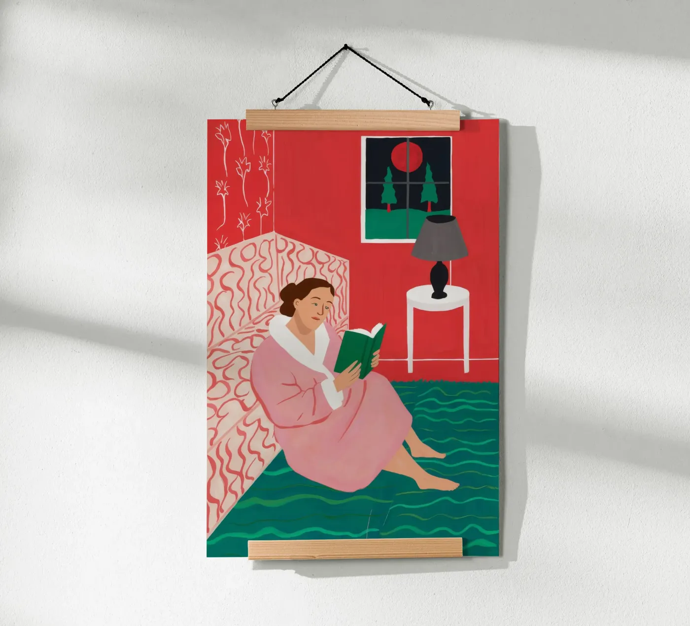 Reading by Lamplight poster by Haven Fantasy