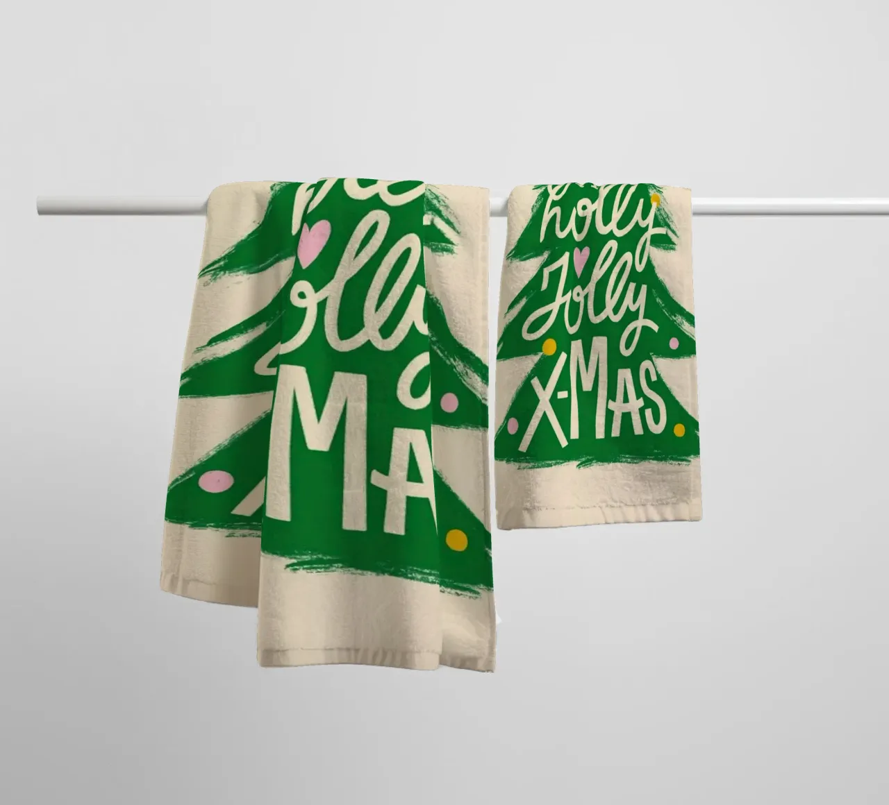 Holly Jolly X-Mas asciugamano da bagno da Studio One