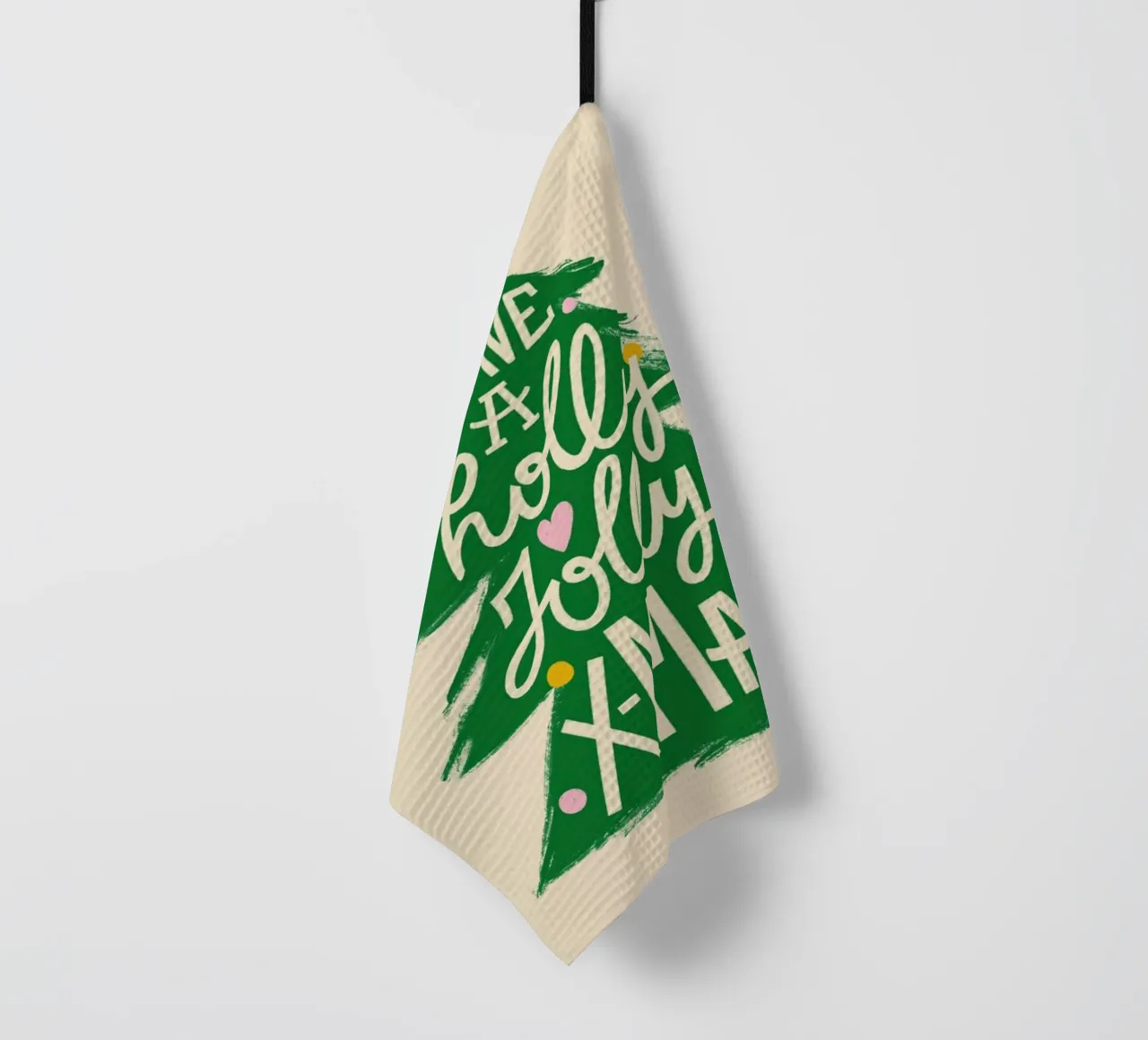 Holly Jolly X-Mas tea towel by Studio One