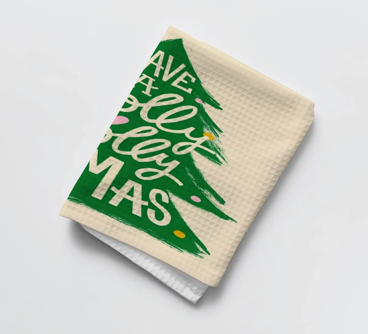 Holly Jolly X-Mas tea towel by Studio One