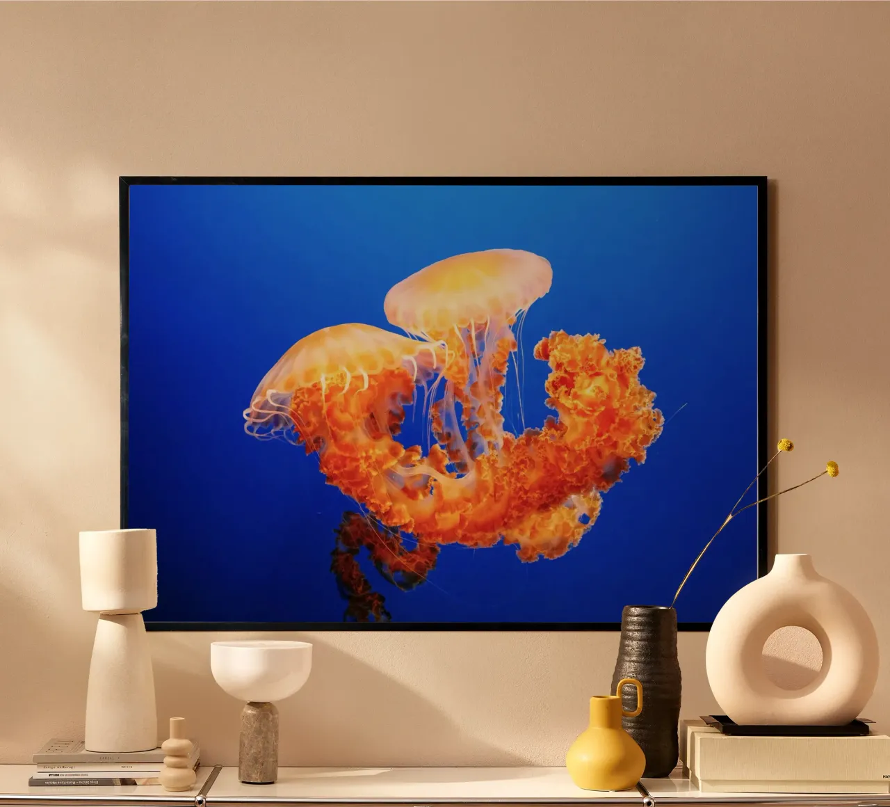 Quallen unter Wasser Poster von Earthly Visions