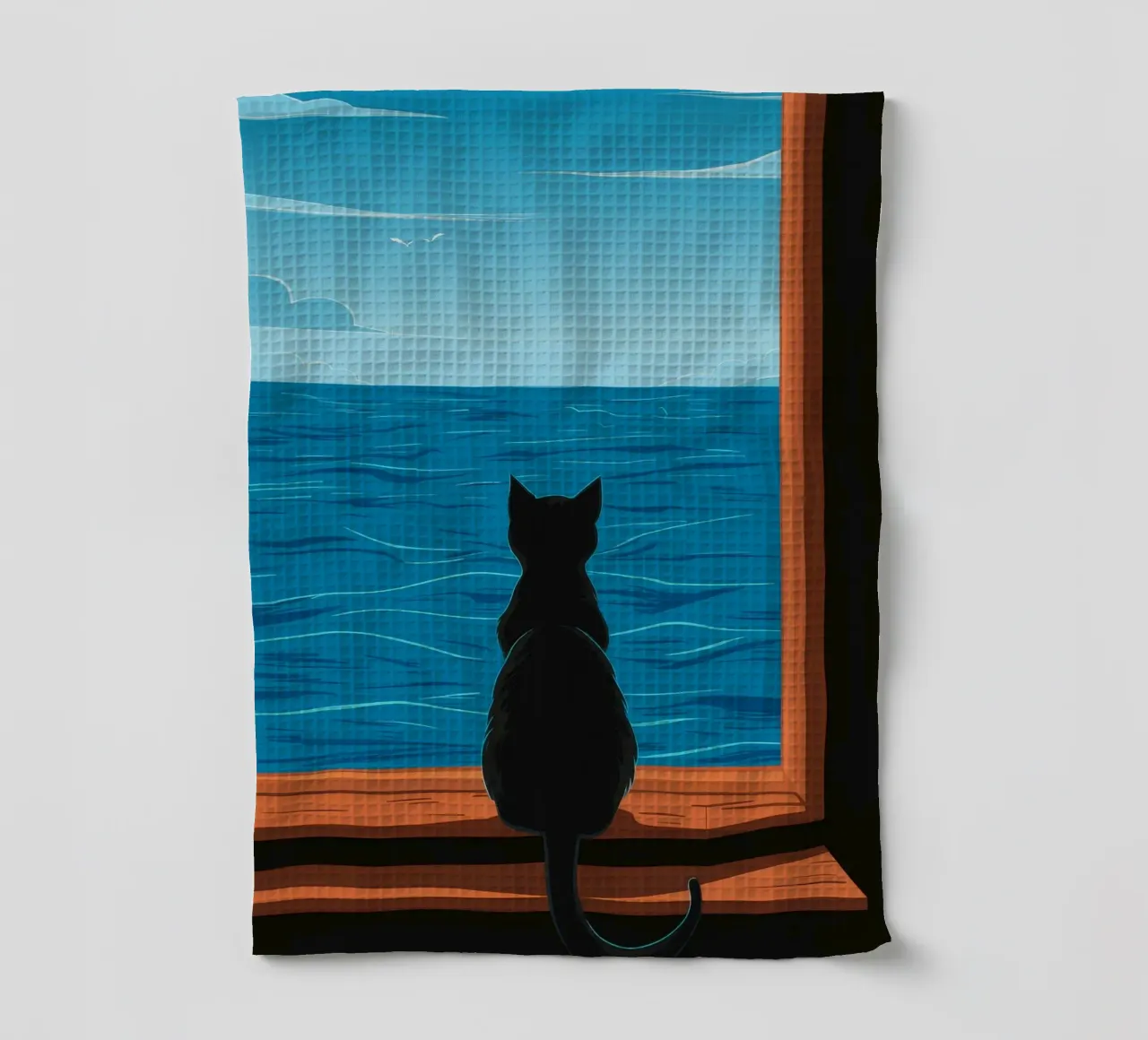 Chat de fenêtre Seaview torchon de FadeAura