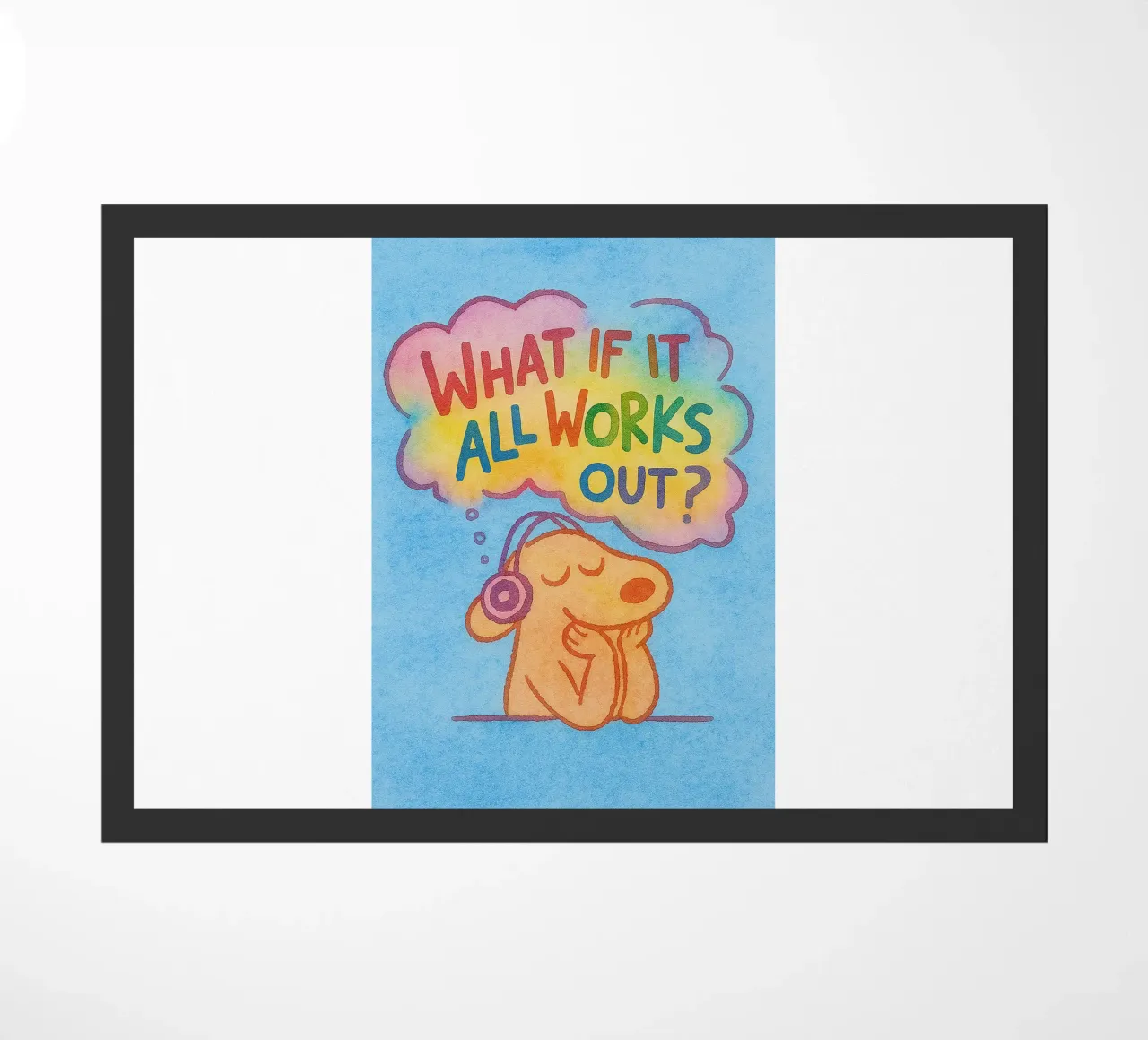 What If It All Works Out doormat by onelove