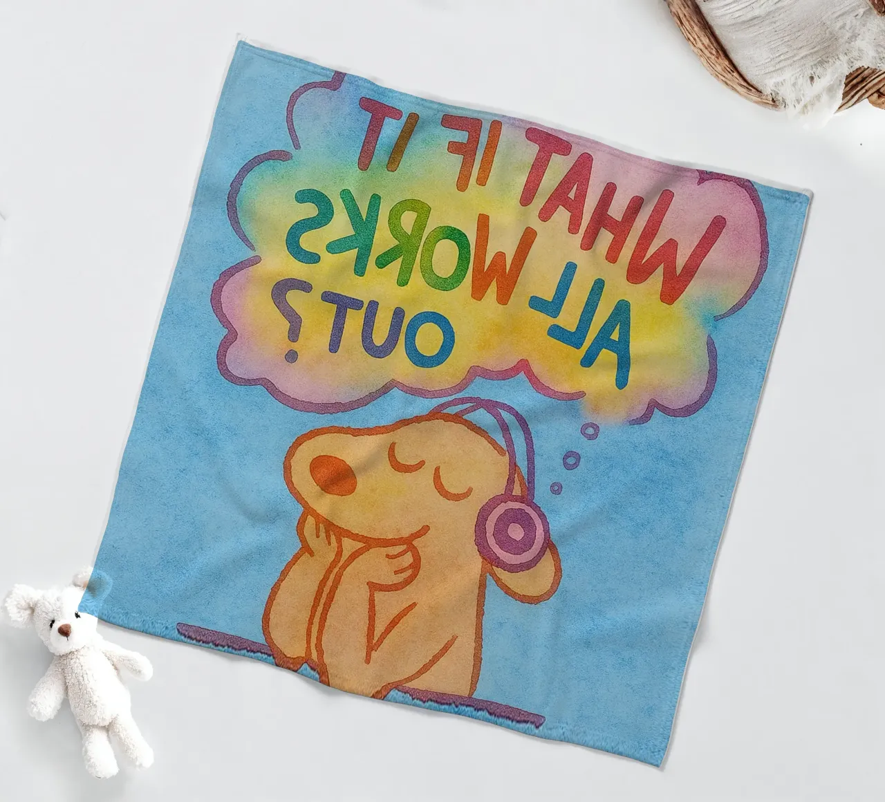 What If It All Works Out fleece blanket by onelove