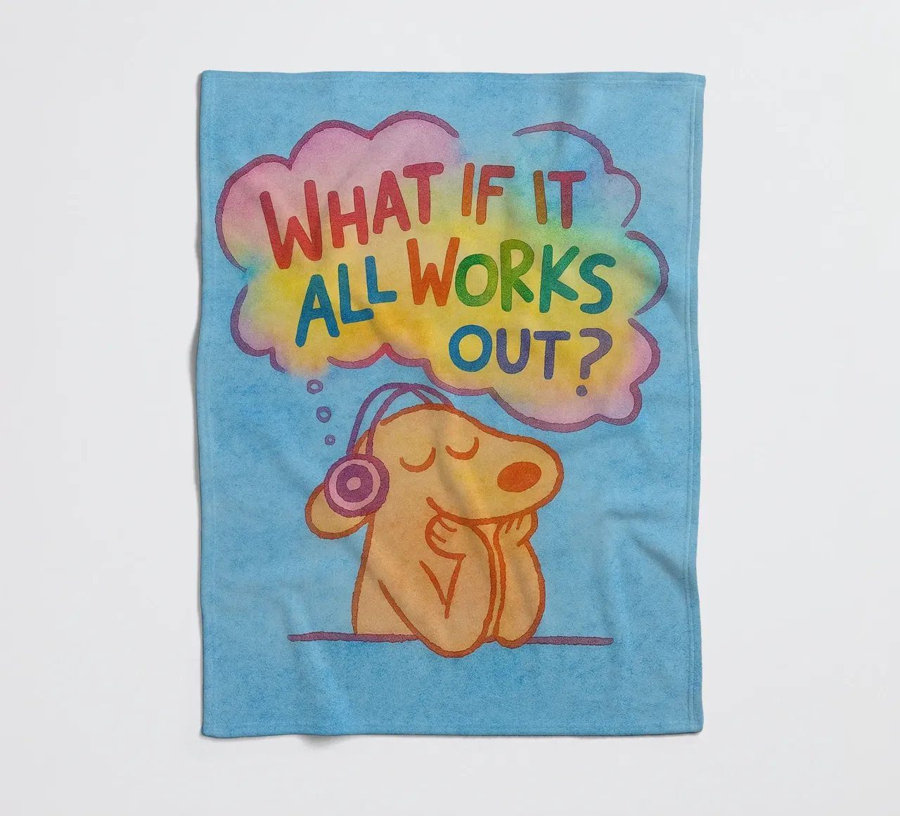 What If It All Works Out fleece blanket by onelove