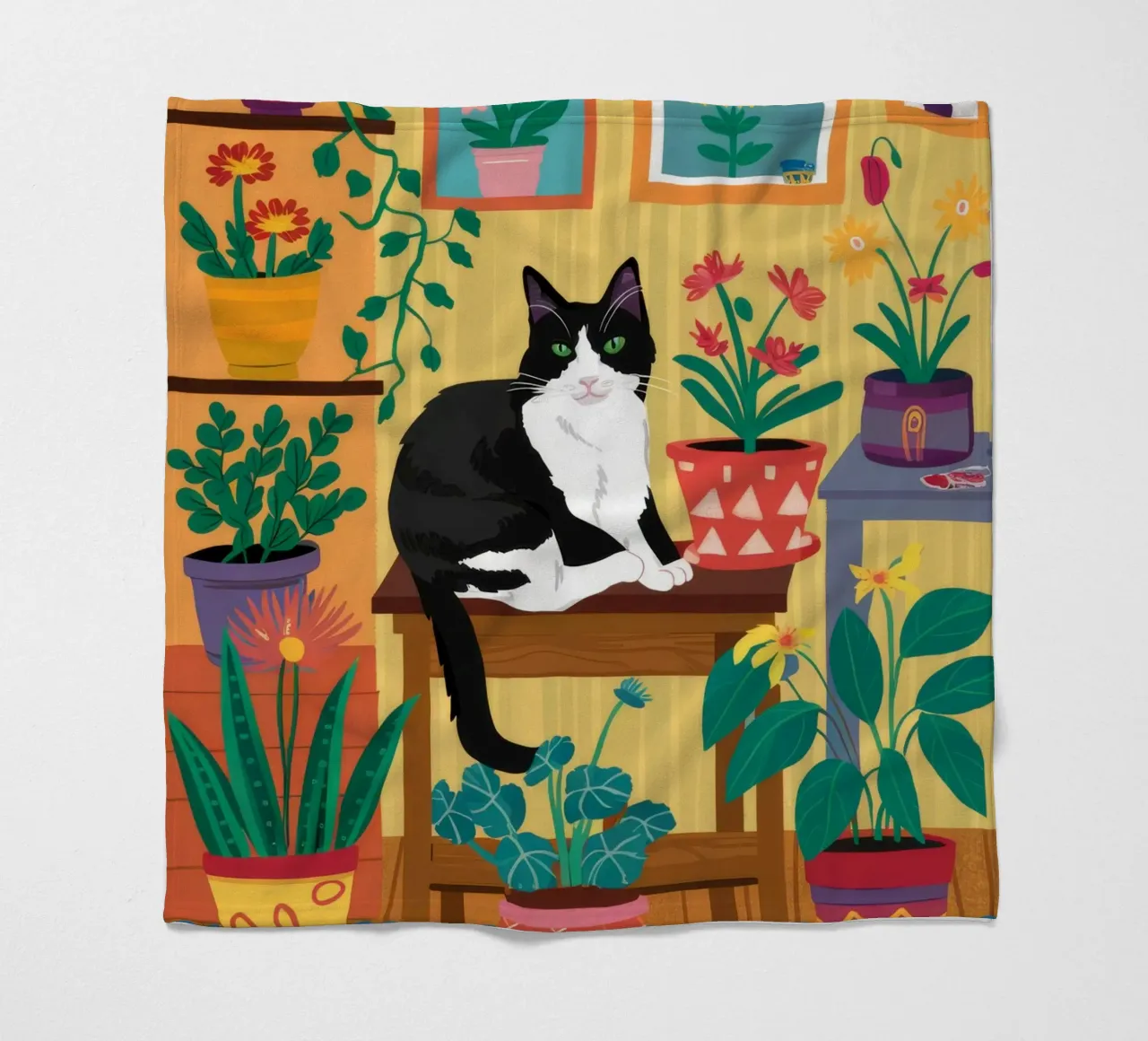 Tuxedo Cat Sanctuary Fleecedecke von FadeAura
