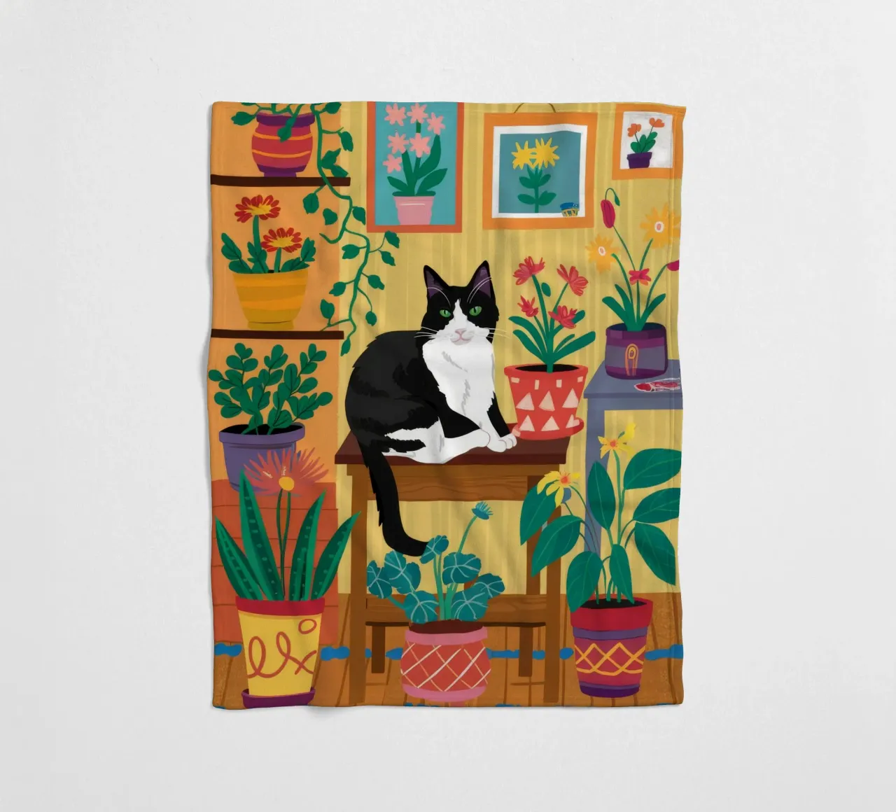 Tuxedo Cat Sanctuary Fleecedecke von FadeAura