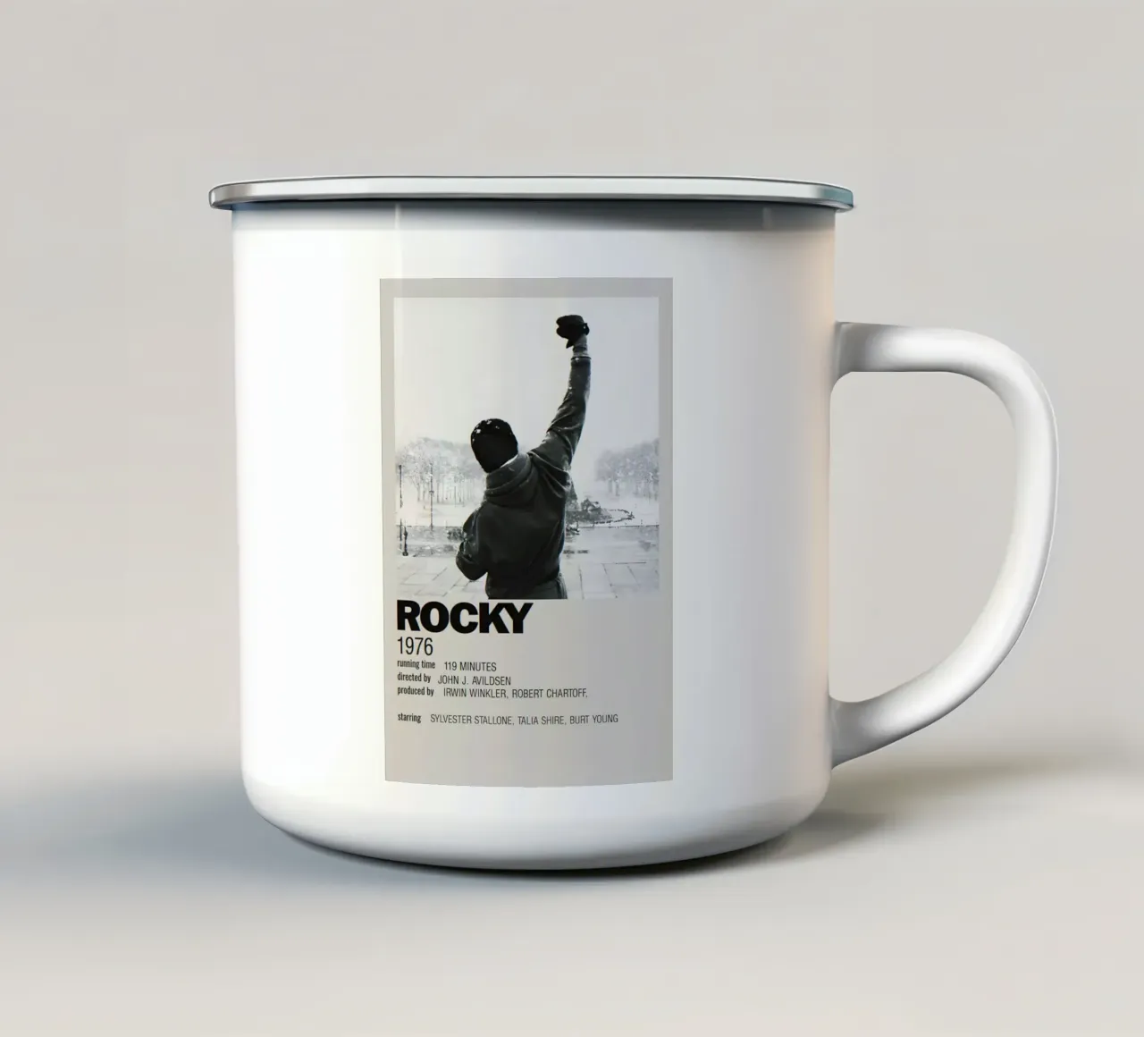 ROCKY 1976 tazza in smalto da MVFminimalist