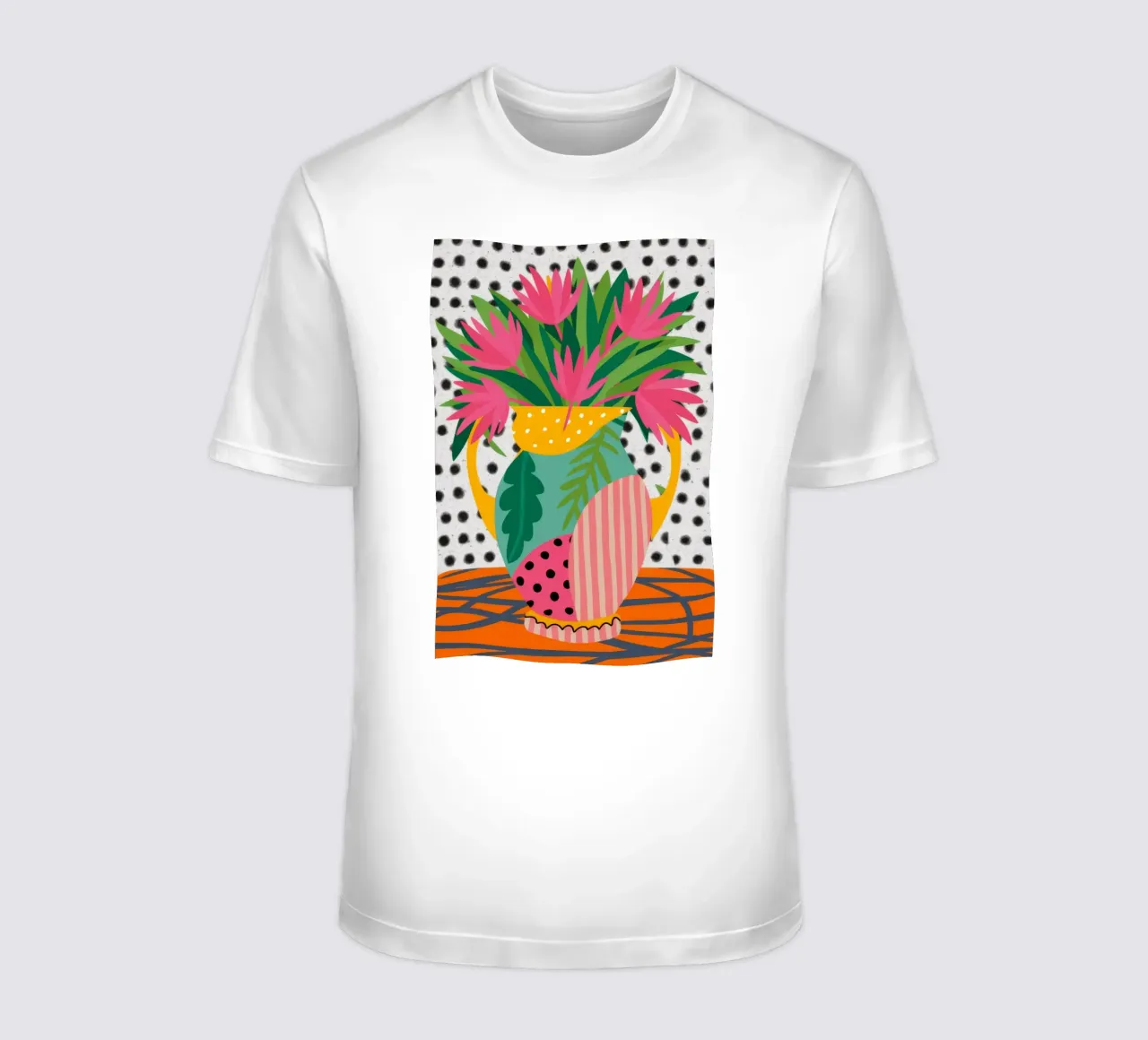Vaso a righe Tulipano Pop t-shirt da Stone Decade