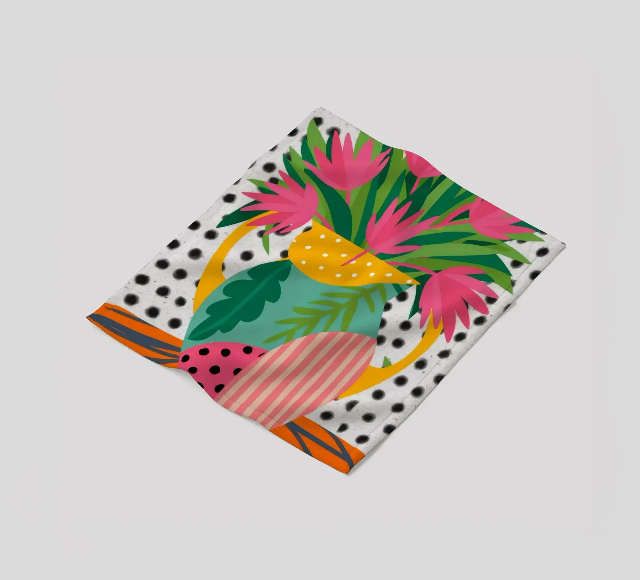 Vaso a righe Tulipano Pop coperta in pile da Stone Decade