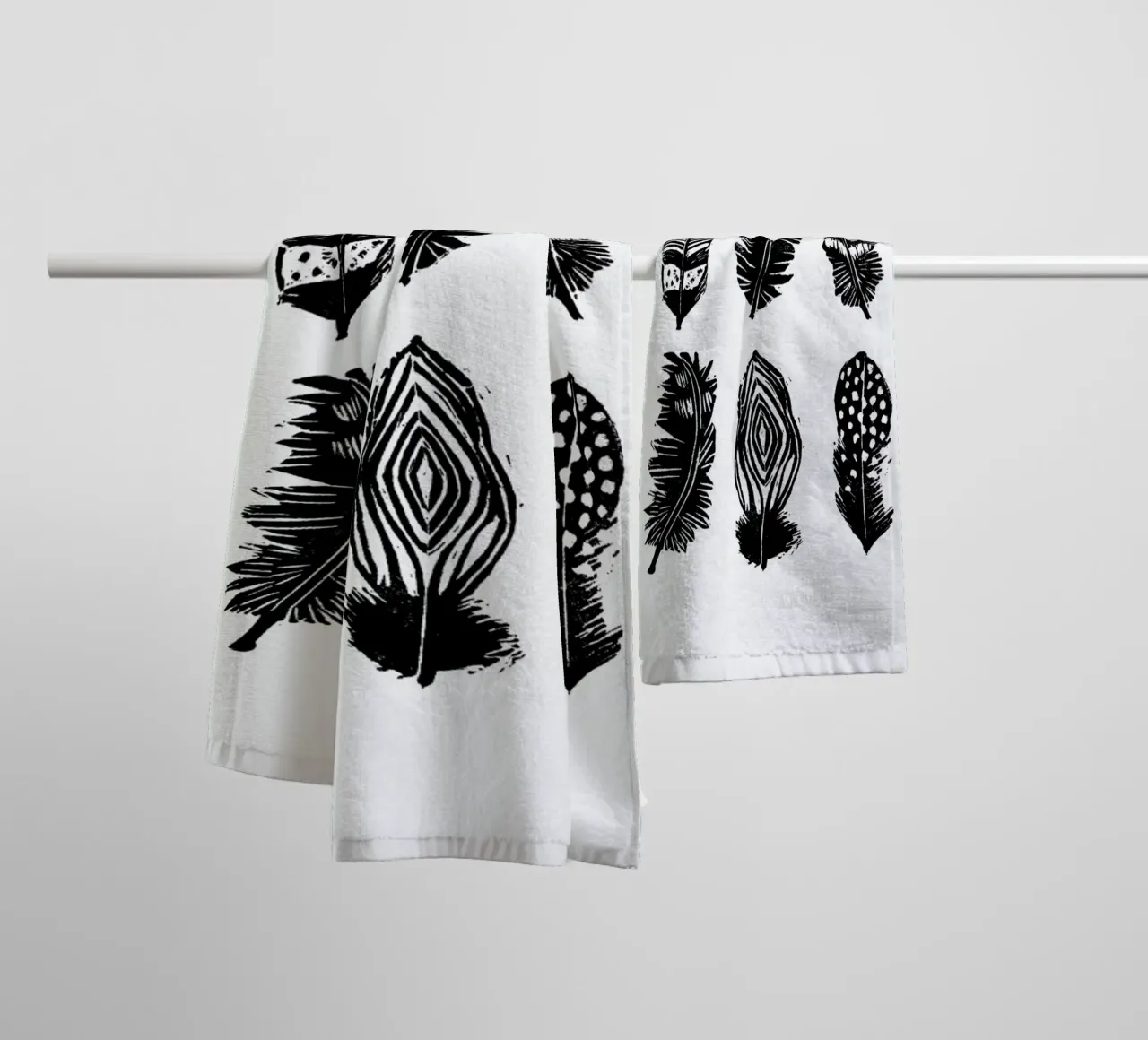 Feathers asciugamano da bagno da Goed Blauw
