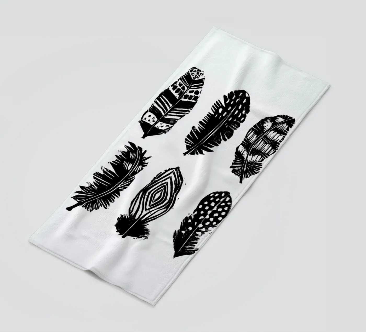 Feathers strandhanddoek van Goed Blauw