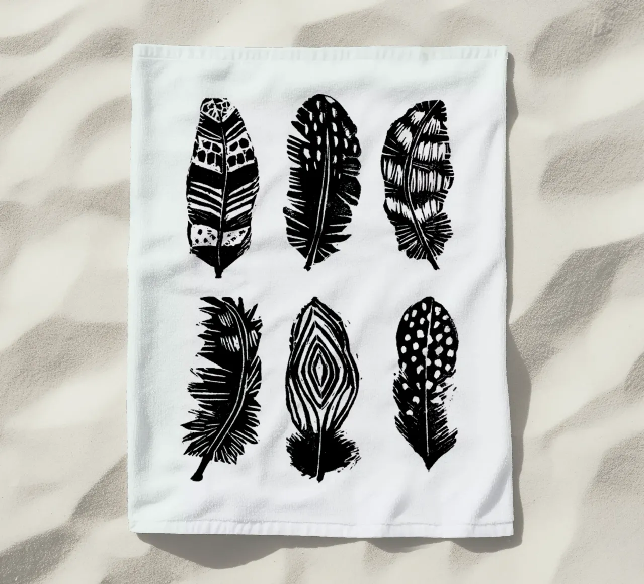 Feathers telo mare da Goed Blauw