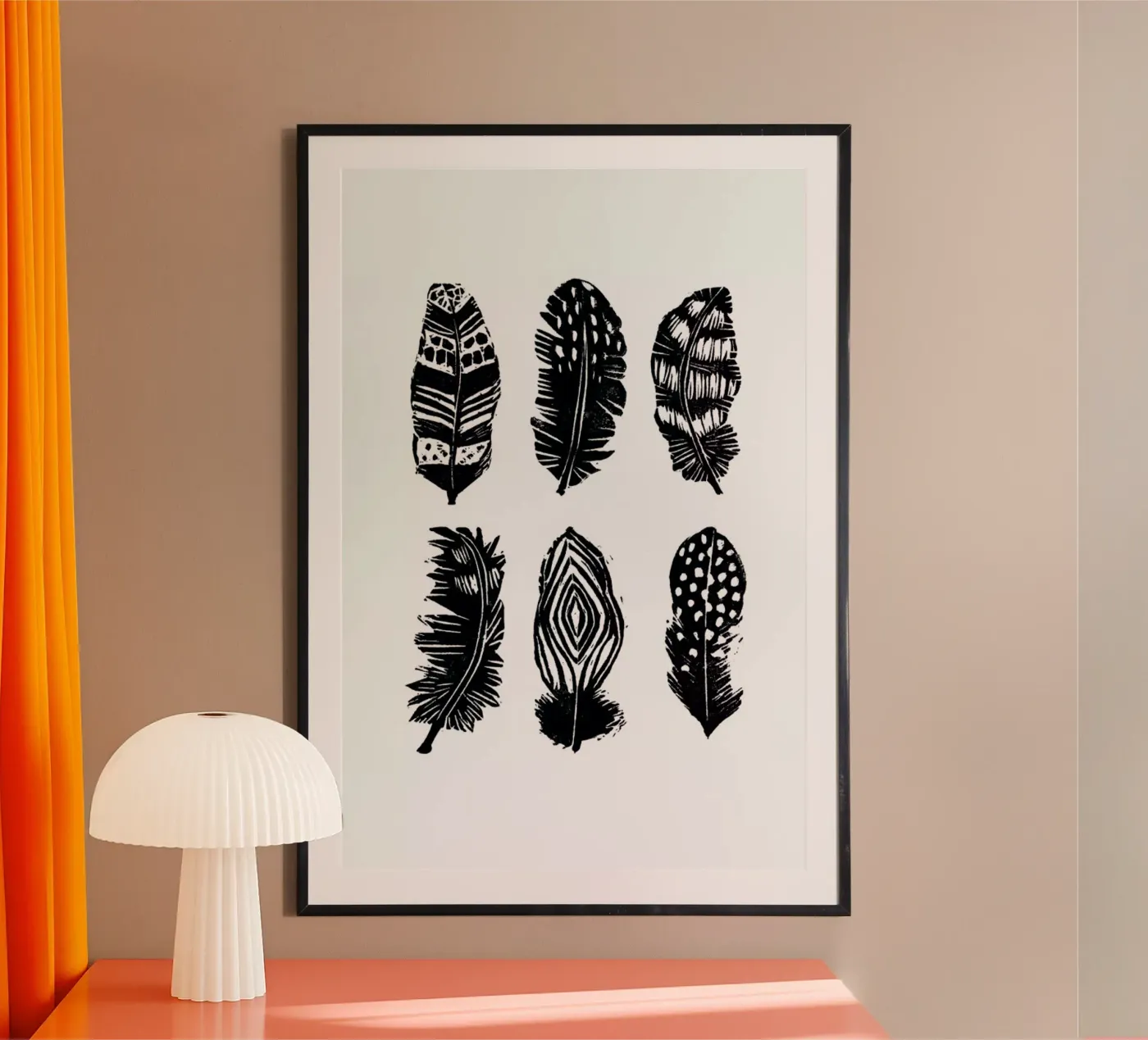 Feathers poster by Goed Blauw