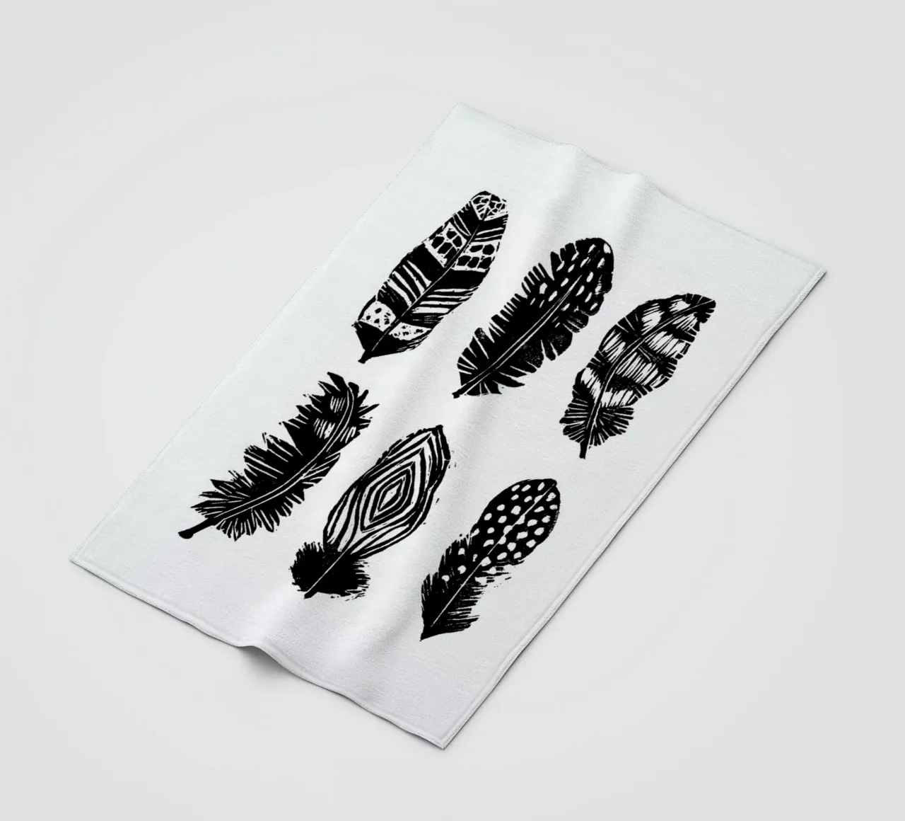 Feathers coperta in pile da Goed Blauw