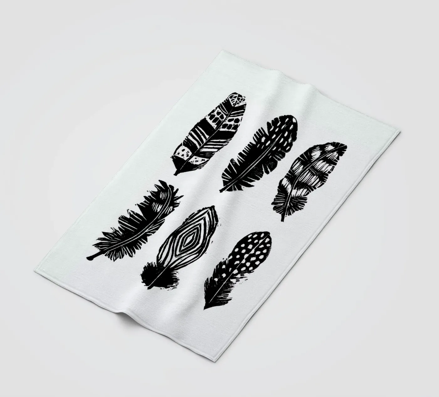 Feathers Fleecedecke von Goed Blauw