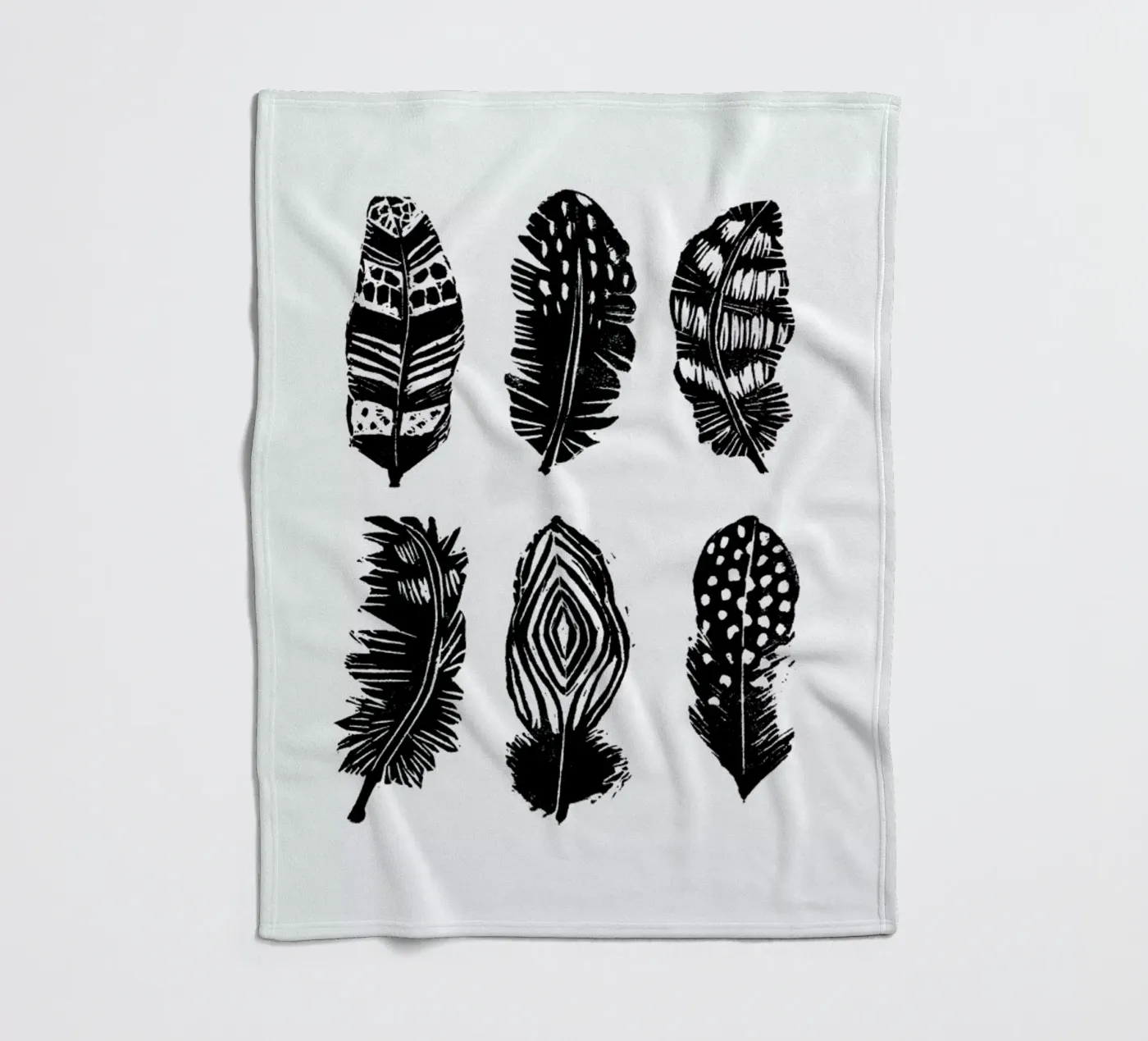 Feathers Fleecedecke von Goed Blauw