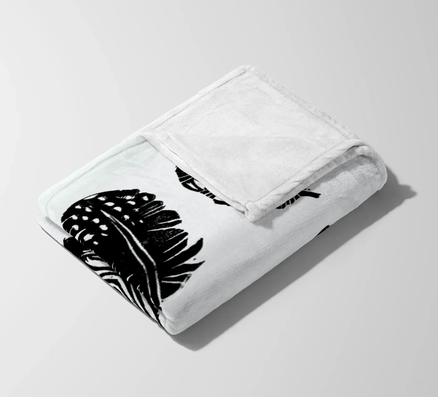 Feathers Fleecedecke von Goed Blauw