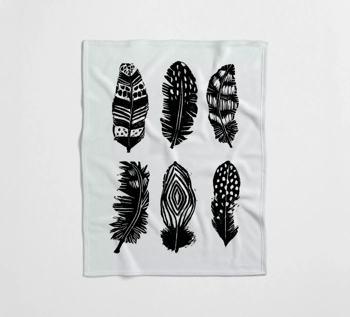 Feathers Fleecedecke von Goed Blauw