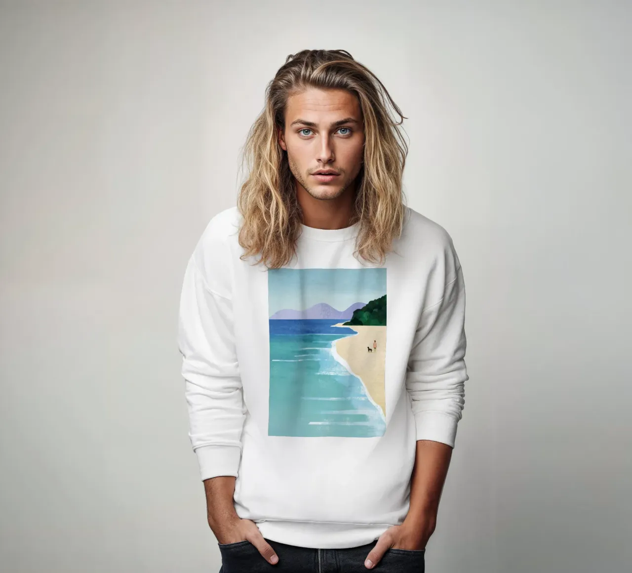 Ragazza da spiaggia II felpa da Band Merch