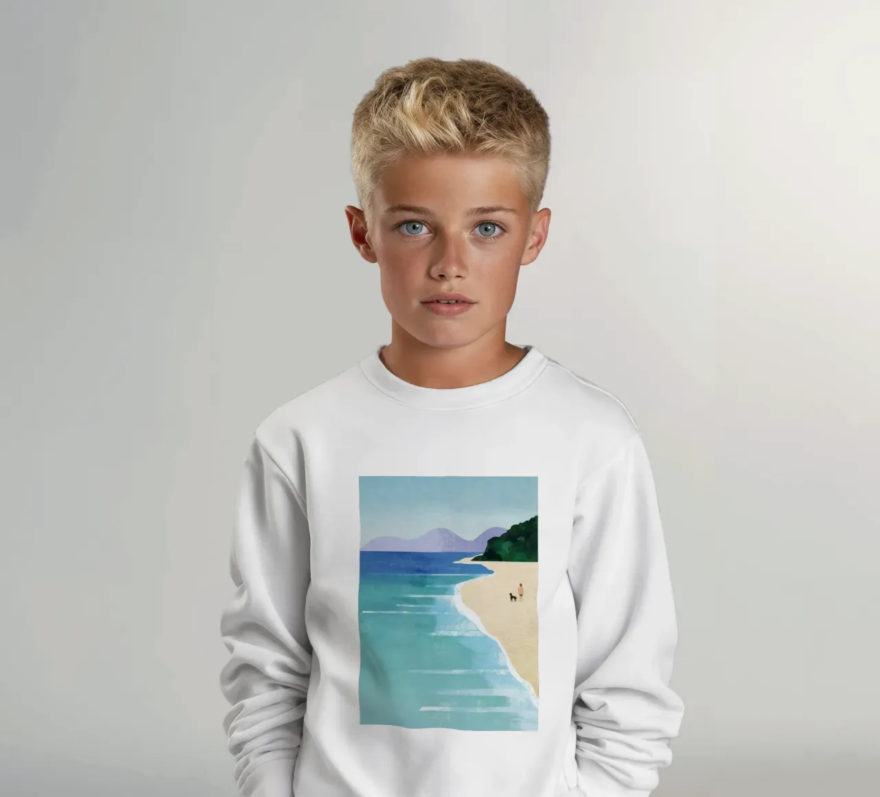 Ragazza da spiaggia II felpa bambino da Band Merch