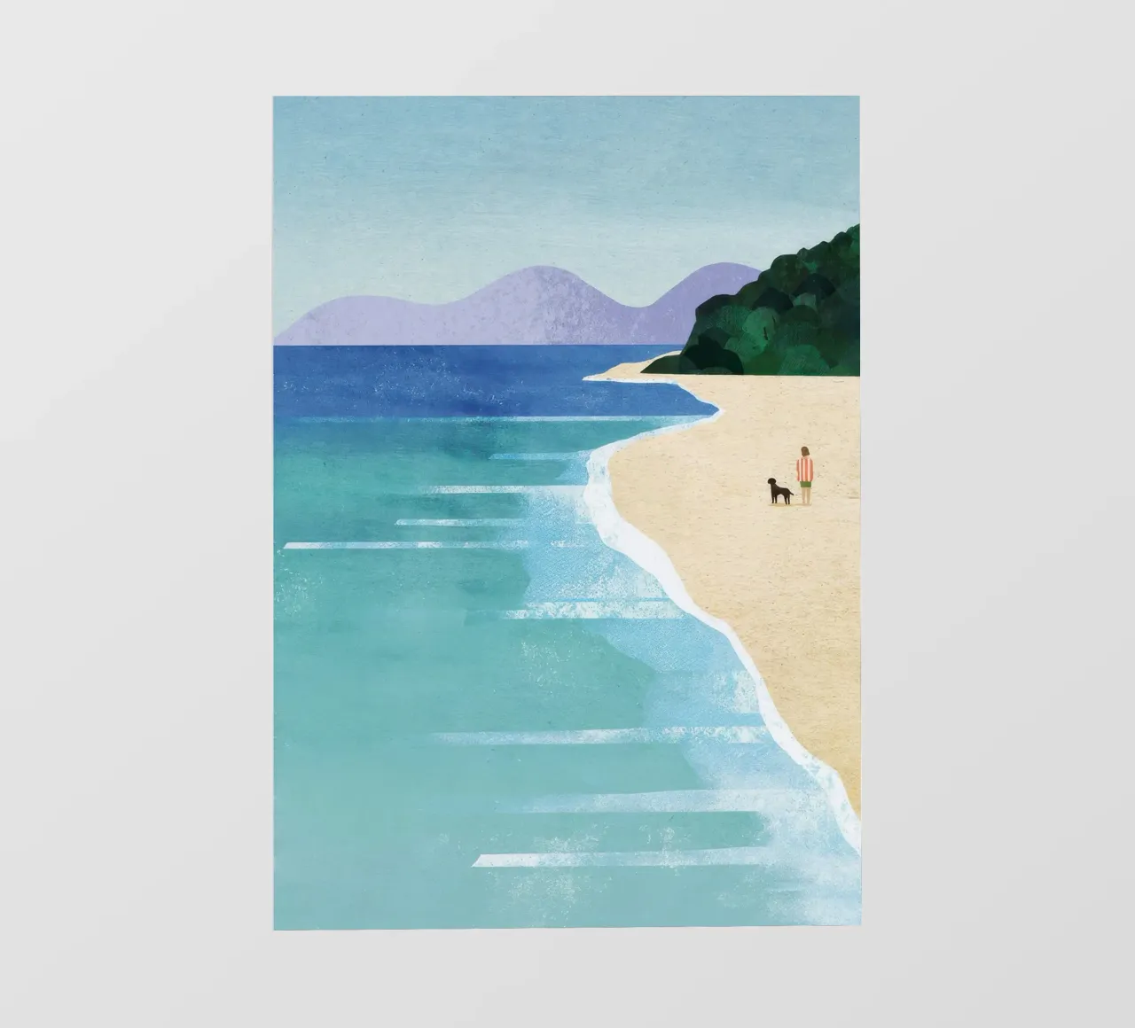Ragazza da spiaggia II telo in pvc da Band Merch