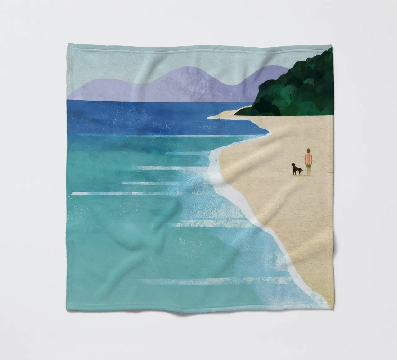 Ragazza da spiaggia II coperta in pile da Band Merch