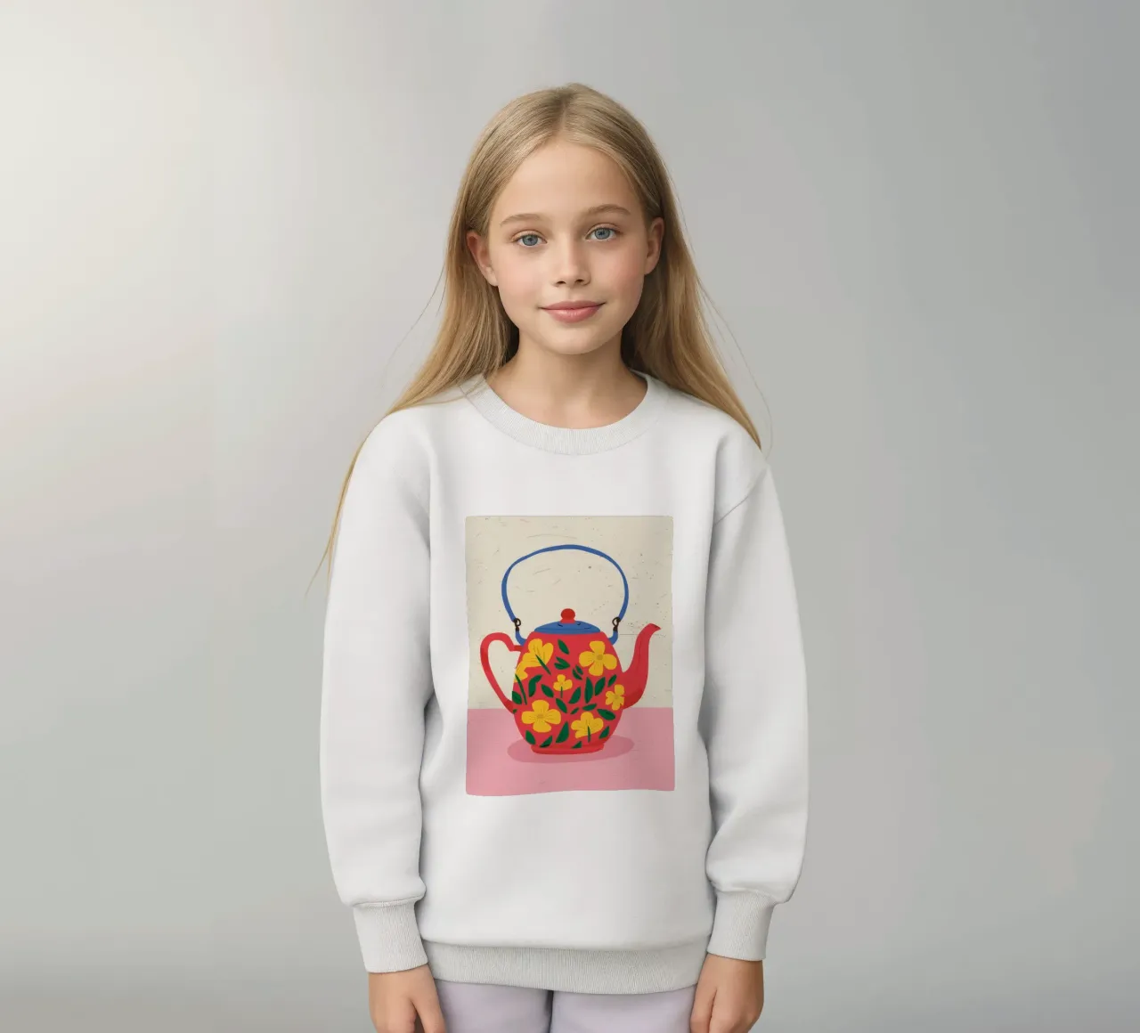 Charm floreale per teiera felpa bambino da Haven Fantasy