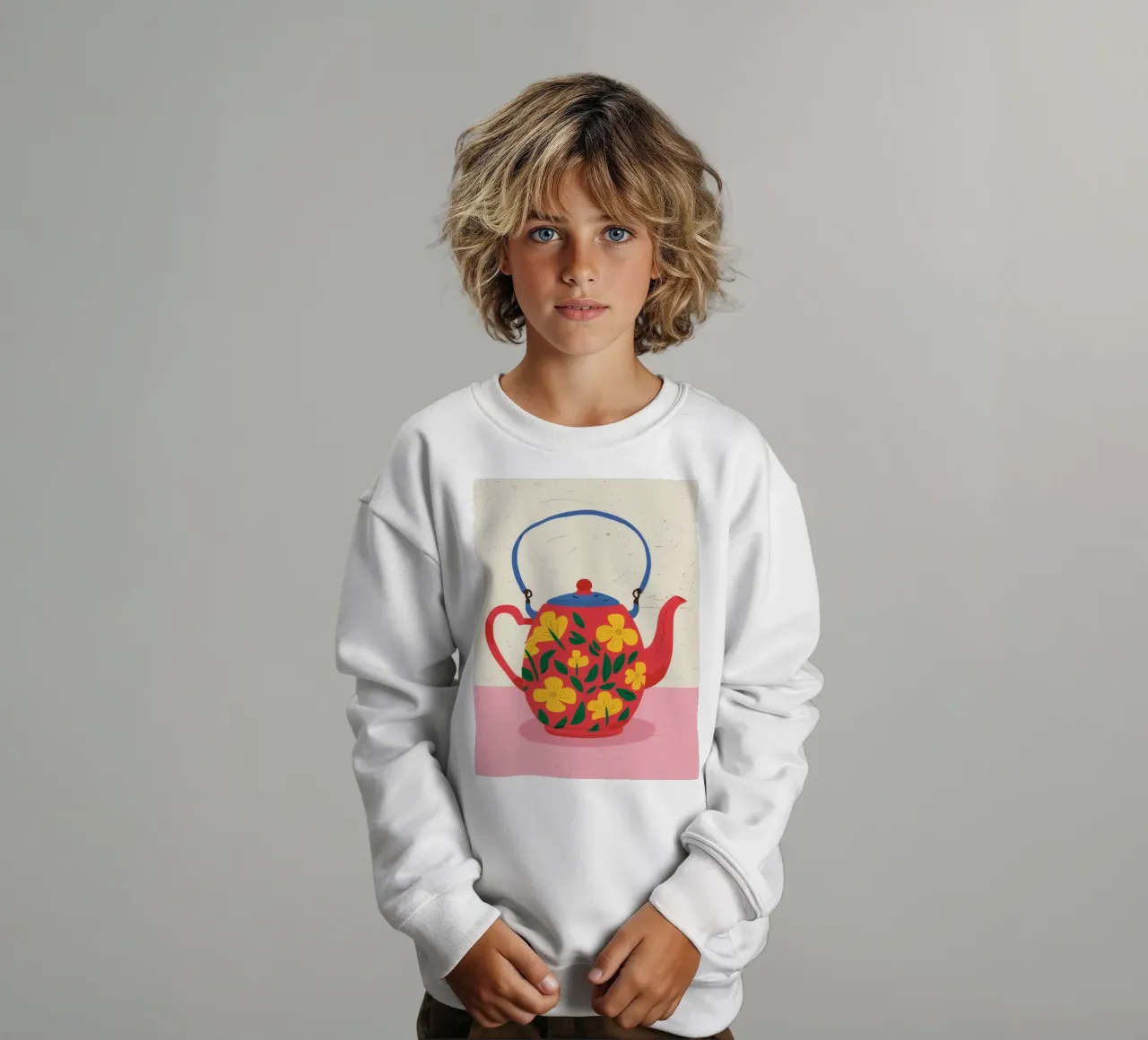 Charm floreale per teiera felpa bambino da Haven Fantasy