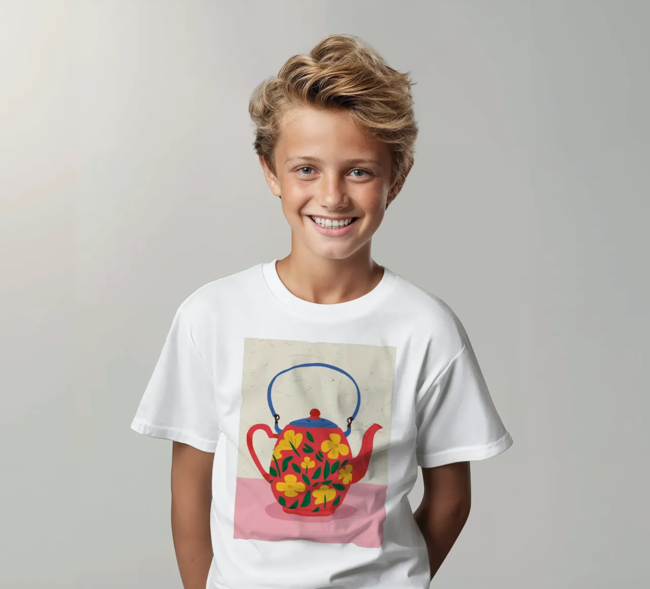 Charm floreale per teiera t-shirt bambini da Haven Fantasy